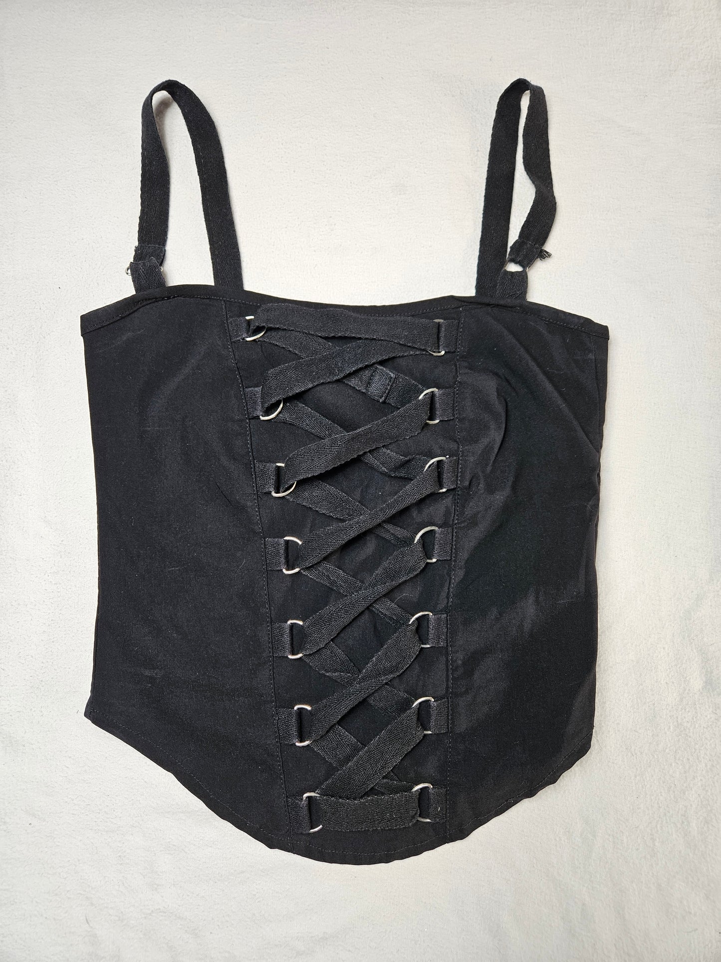 Haut esprit corset à laçage m