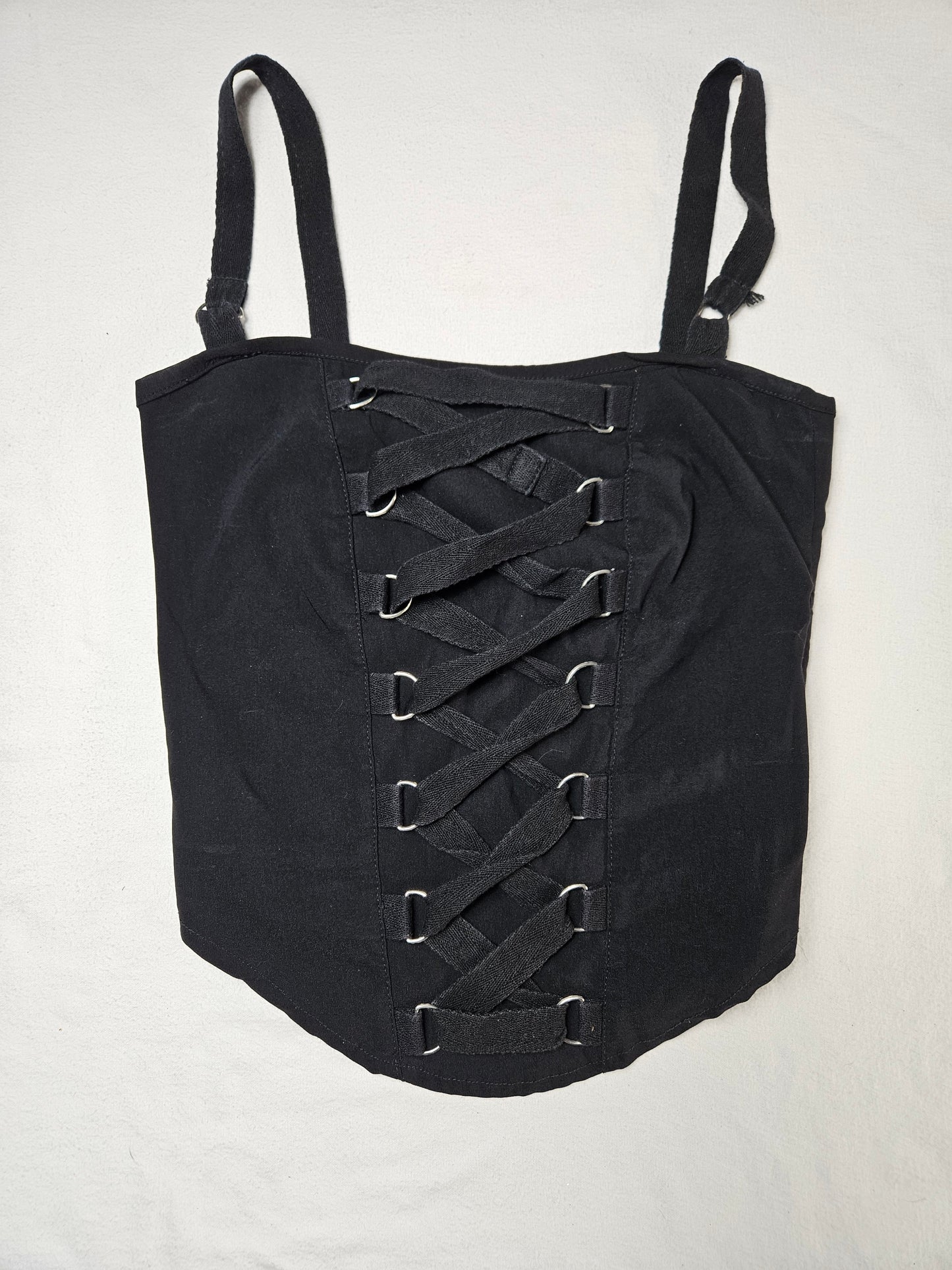 Haut esprit corset à laçage m