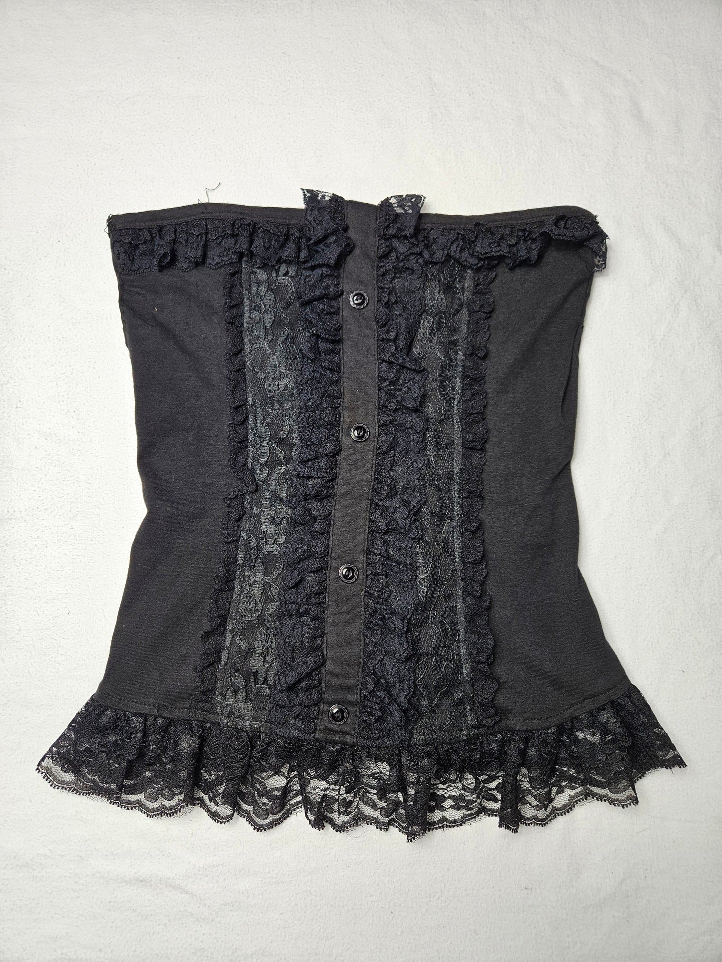 Bustier esprit corset noir