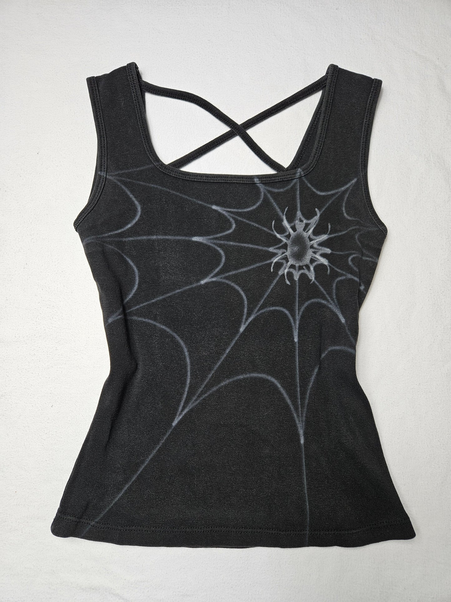 Haut motif toile d'araignée