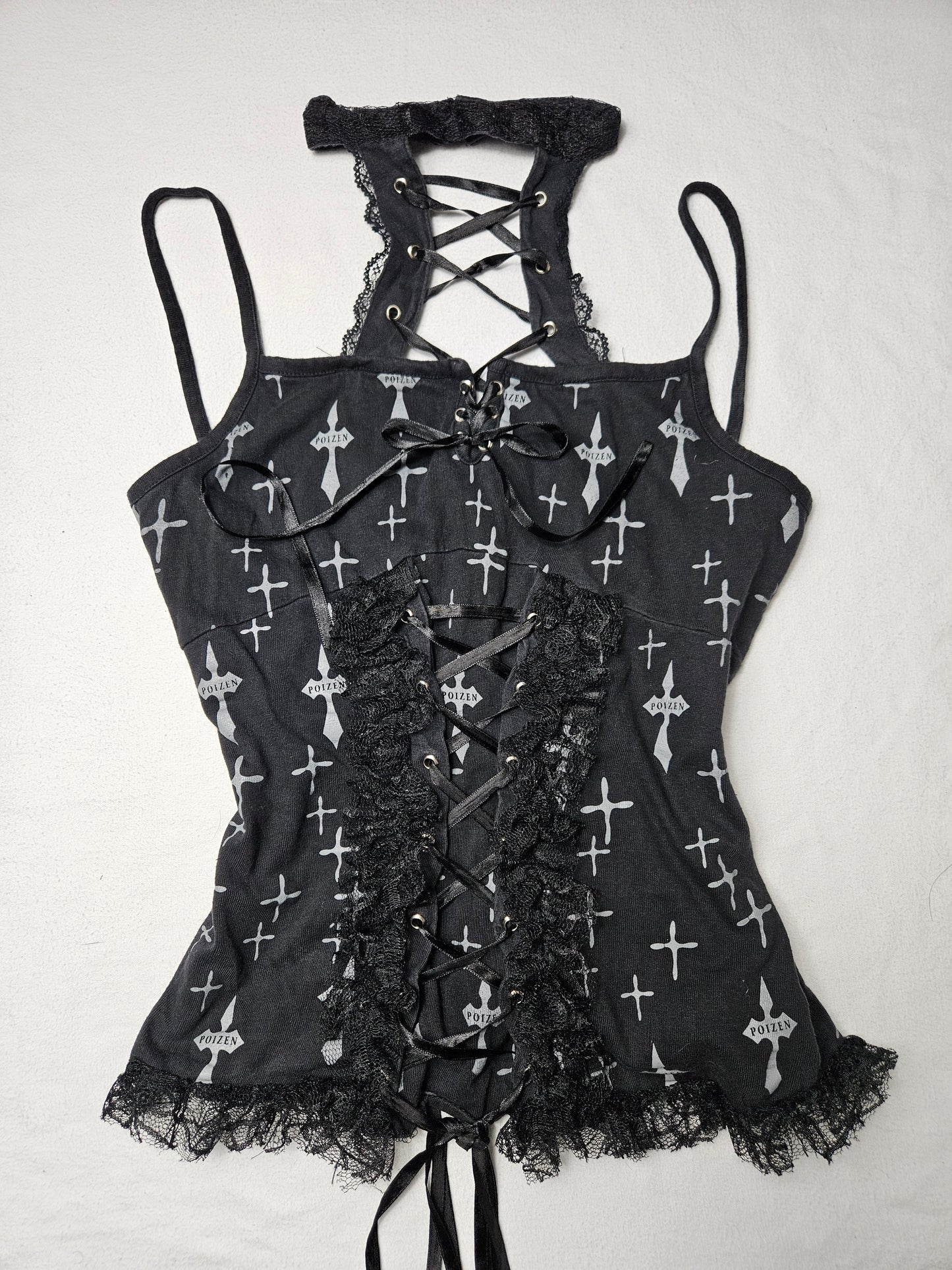 Haut motif croix Poizen Industries