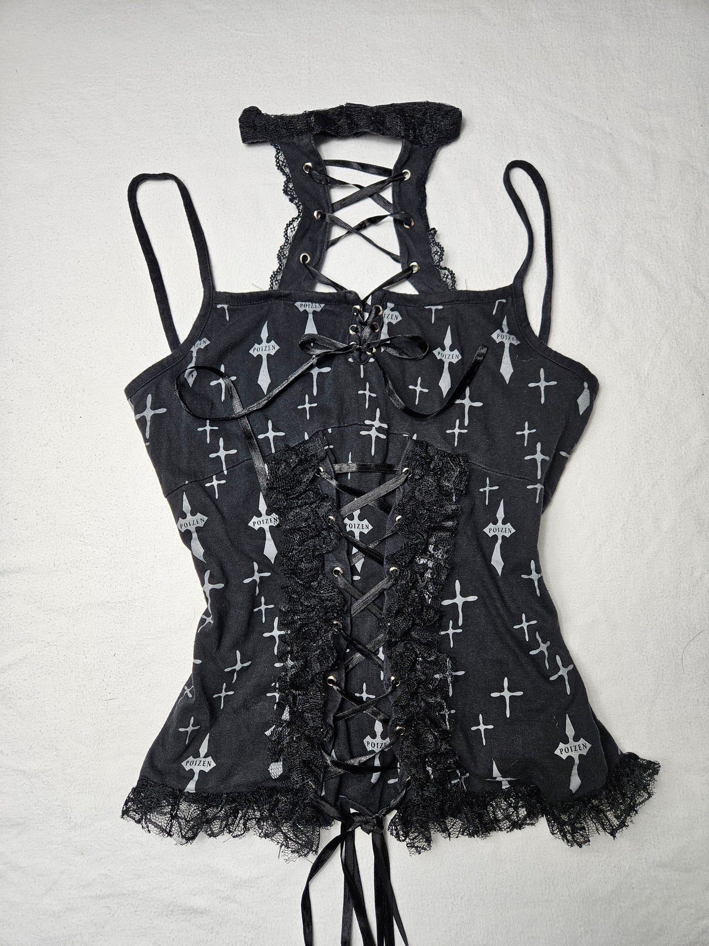 Haut motif croix Poizen Industries