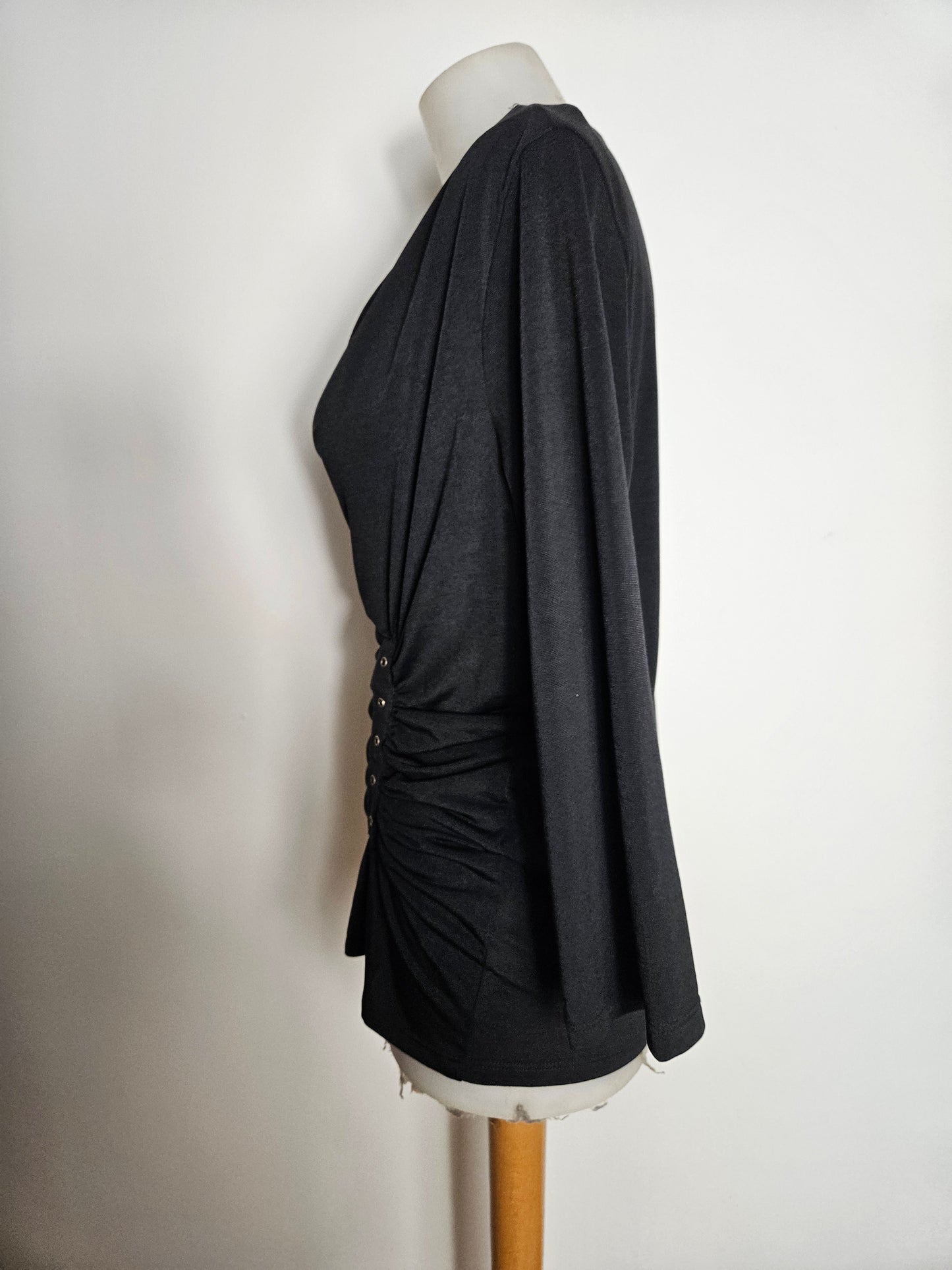 Haut col bénitier détails plissés