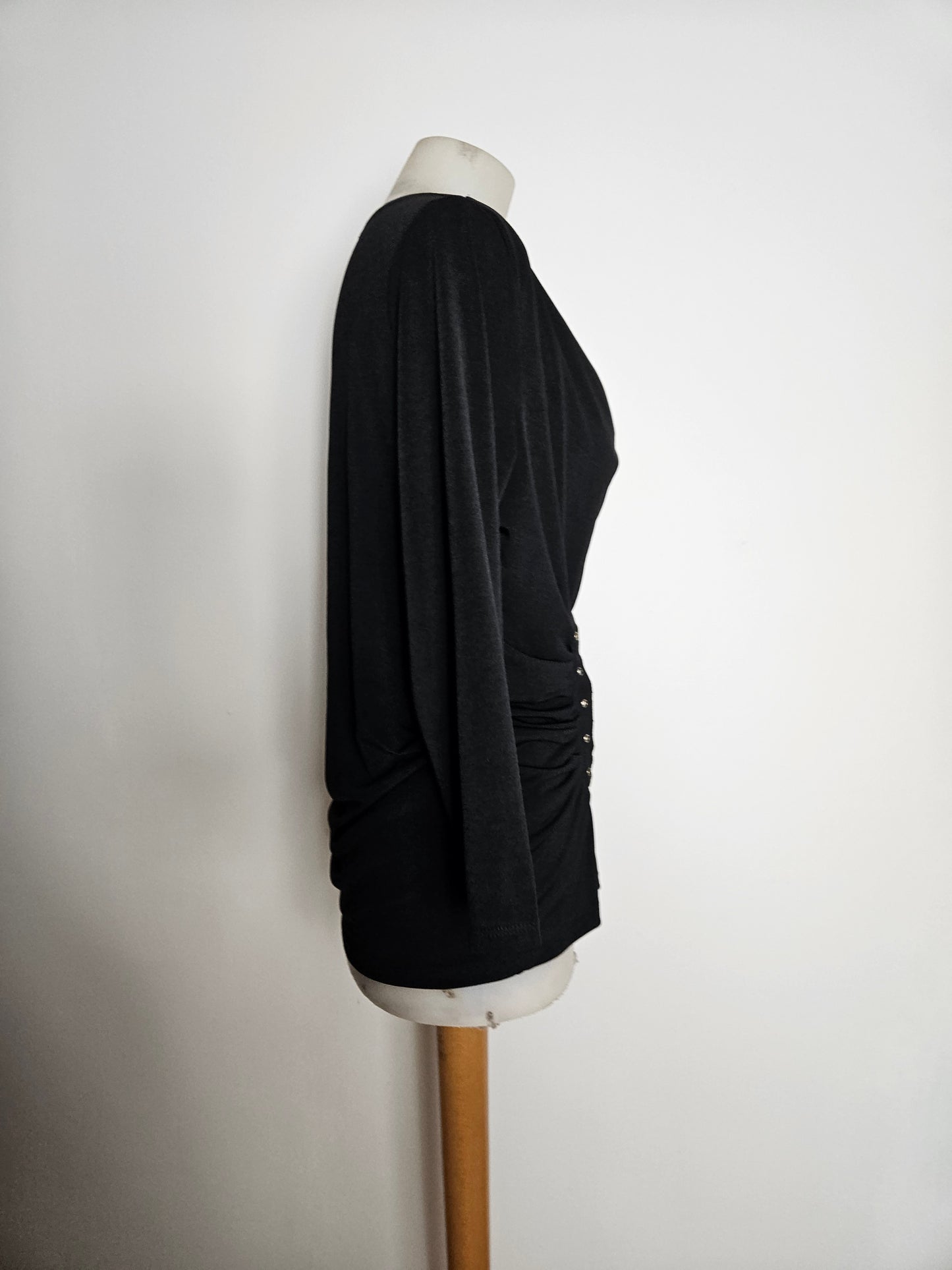 Haut col bénitier détails plissés