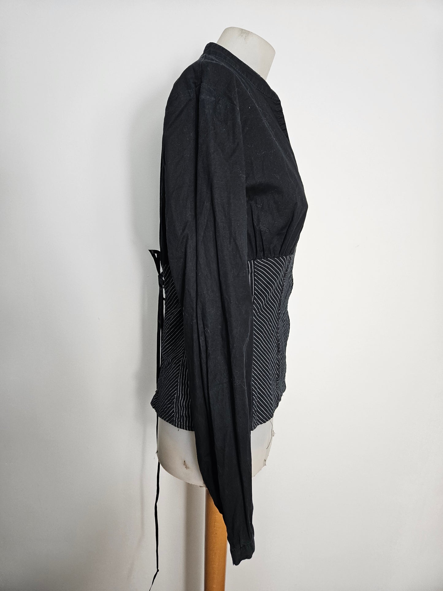 Chemise rayée dos lacé