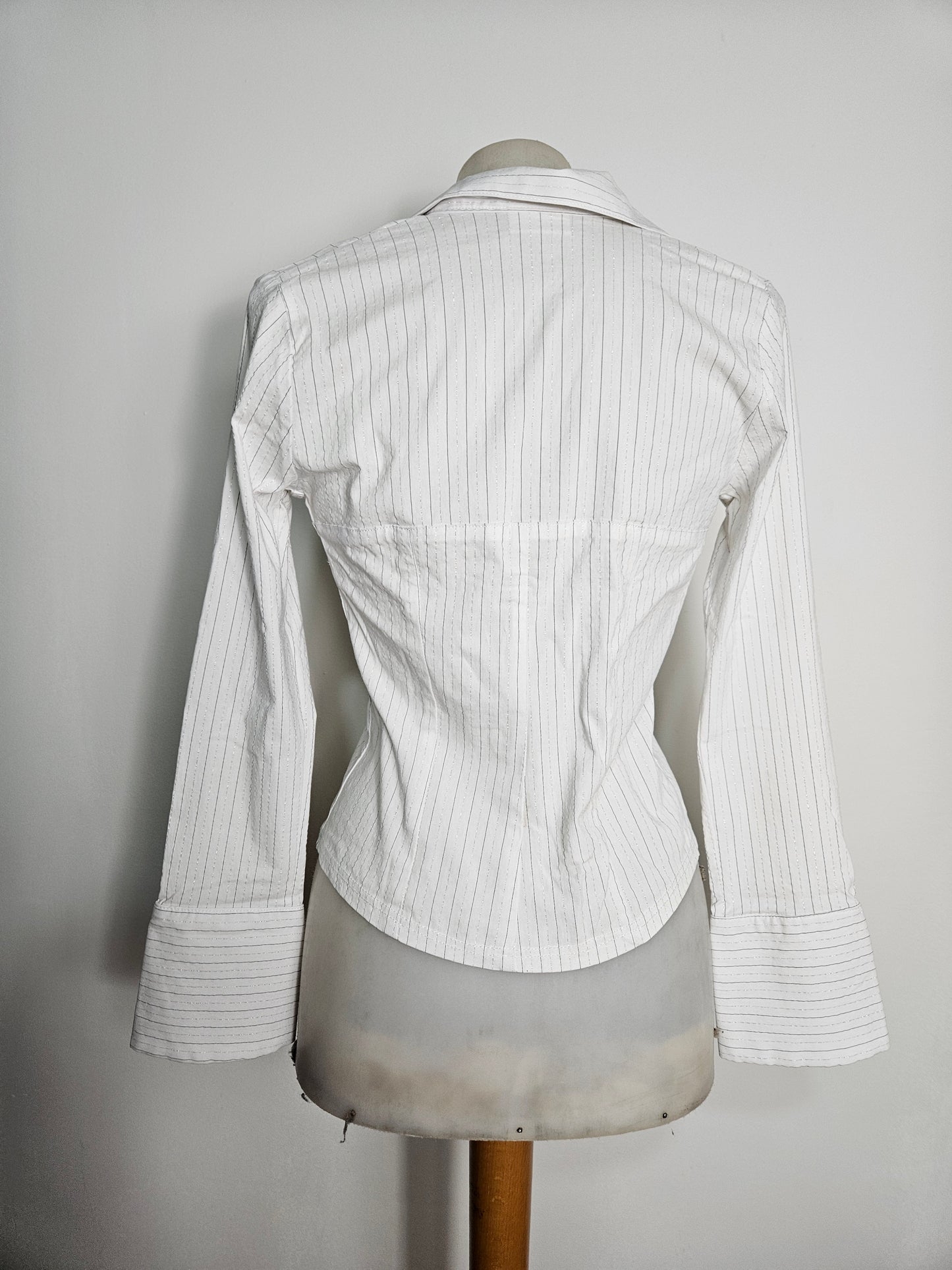 Chemise rayée fermeture agrafes