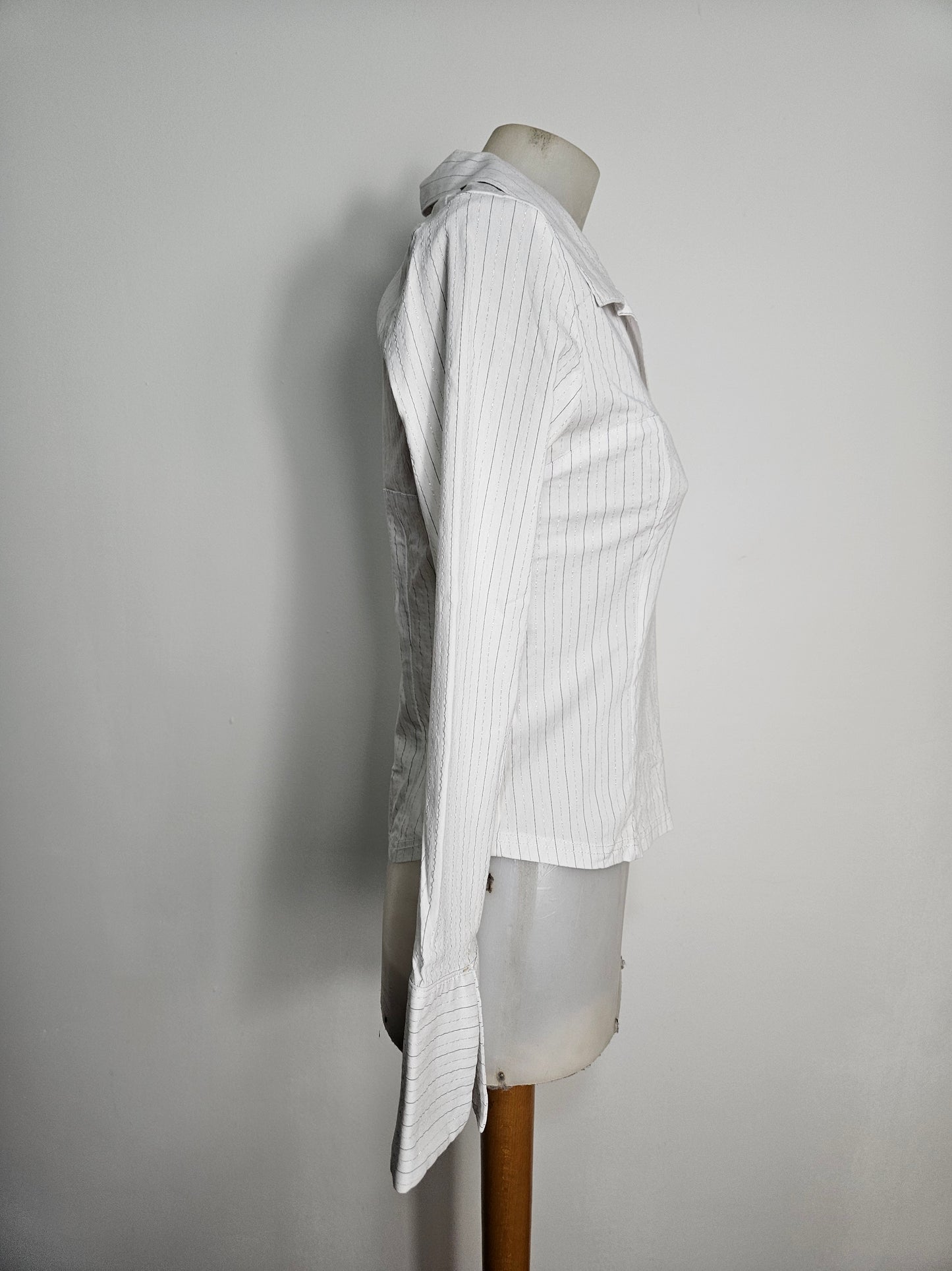 Chemise rayée fermeture agrafes
