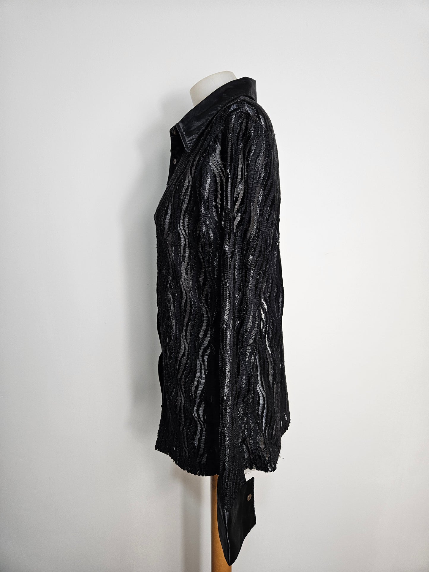 Chemise en voile rayée