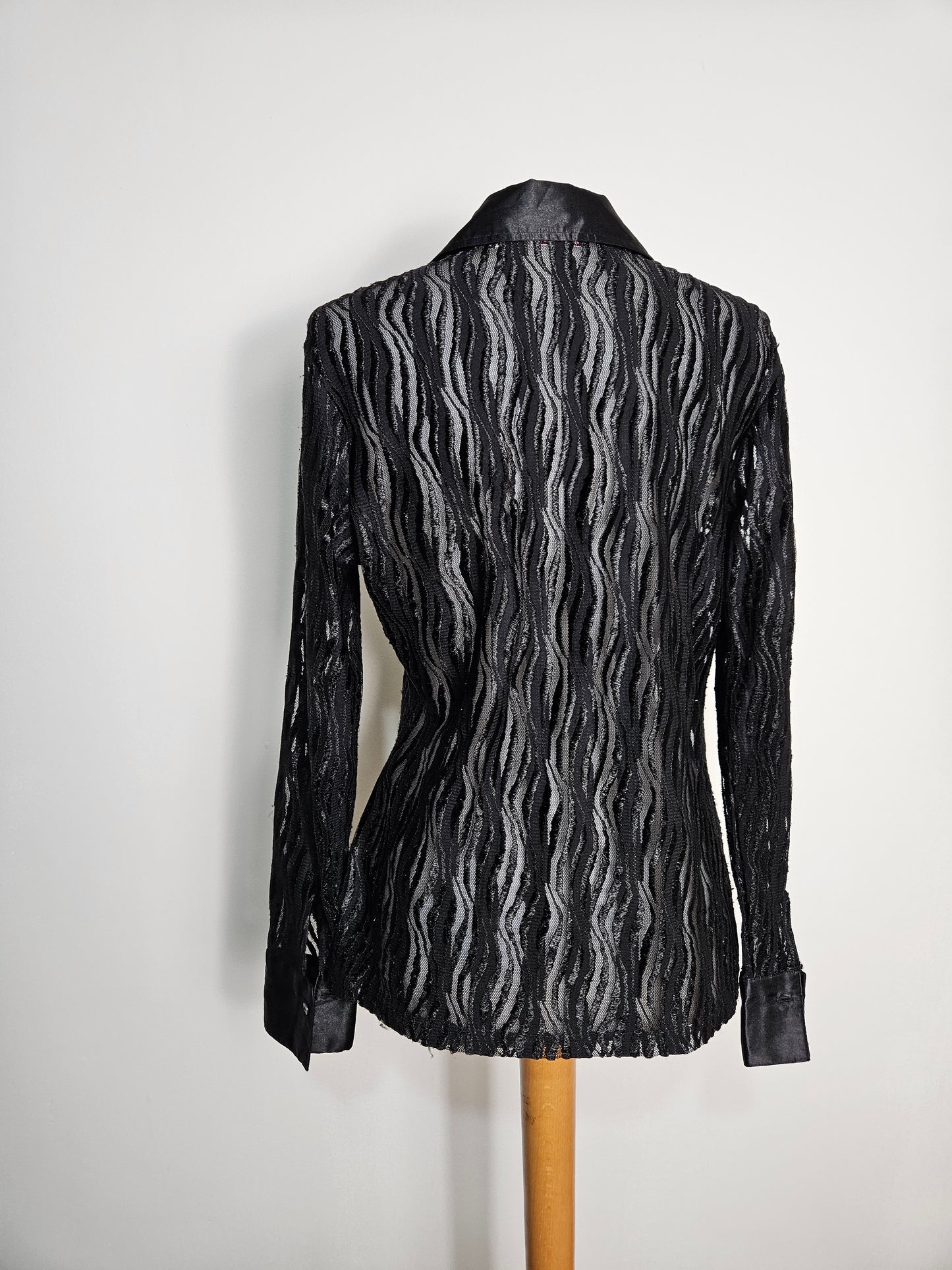 Chemise en voile rayée