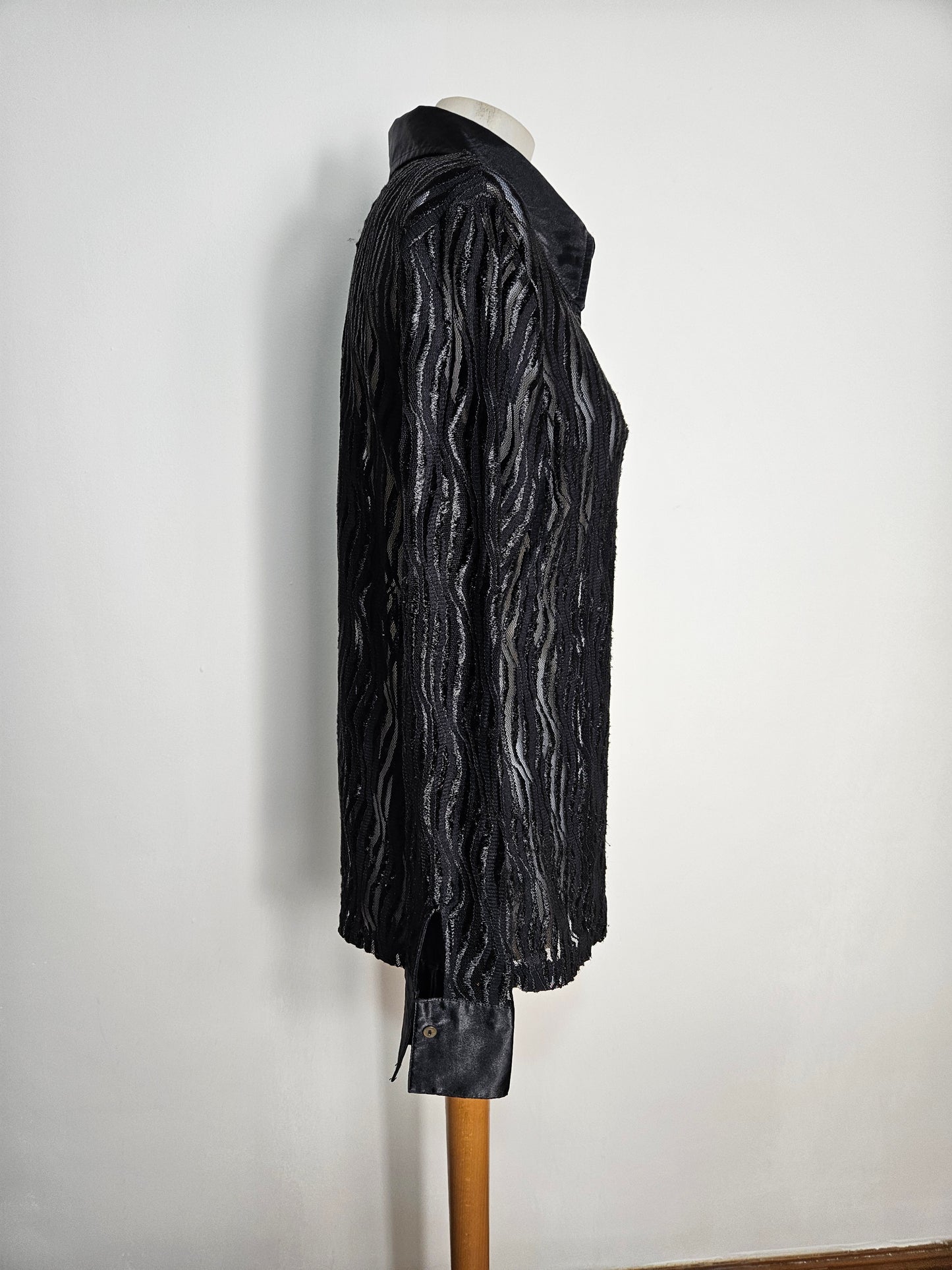 Chemise en voile rayée