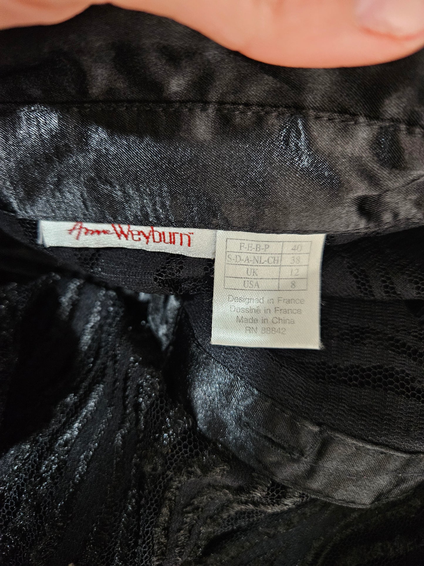 Chemise en voile rayée