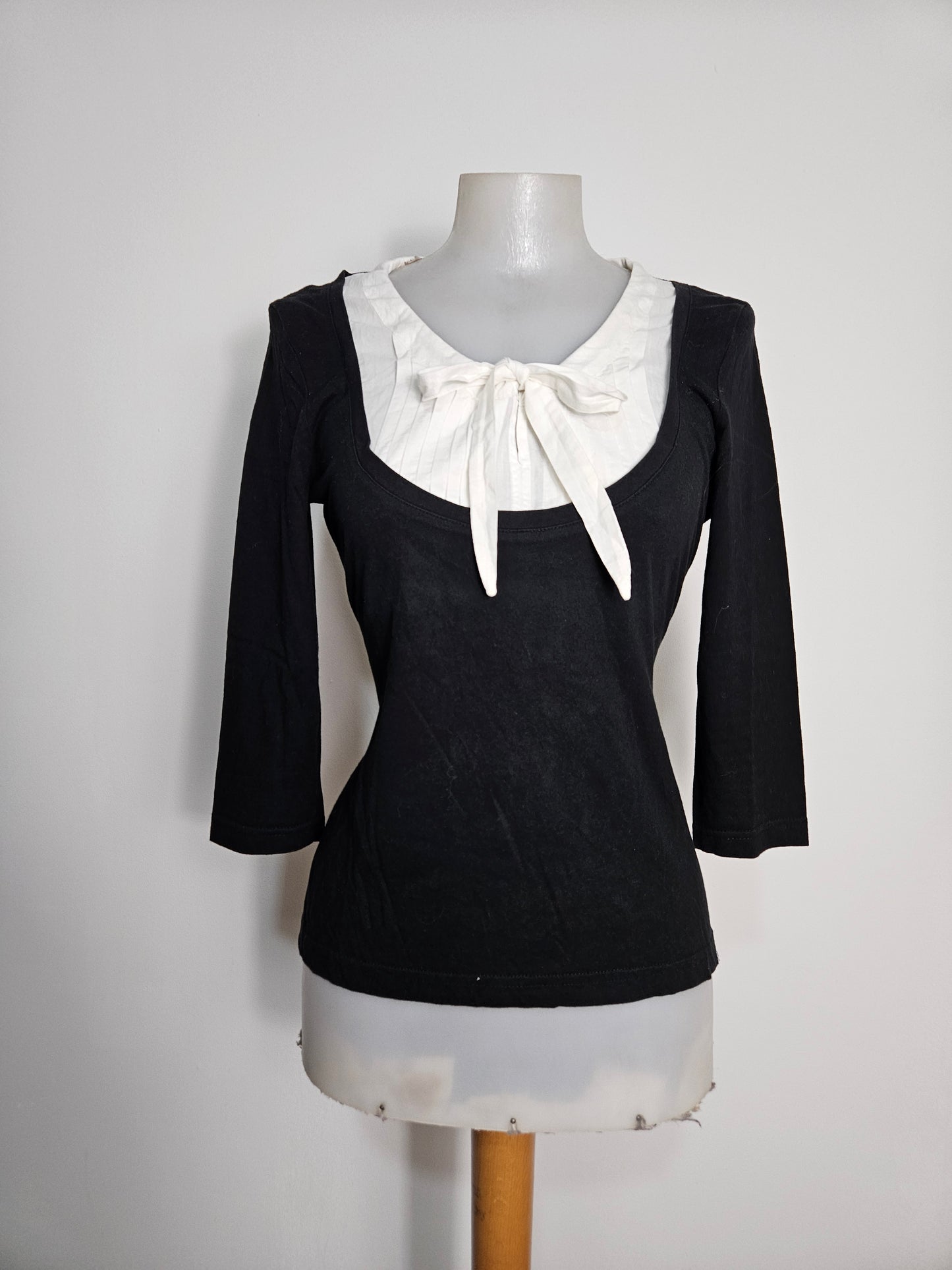 Haut effet superposition noir et blanc