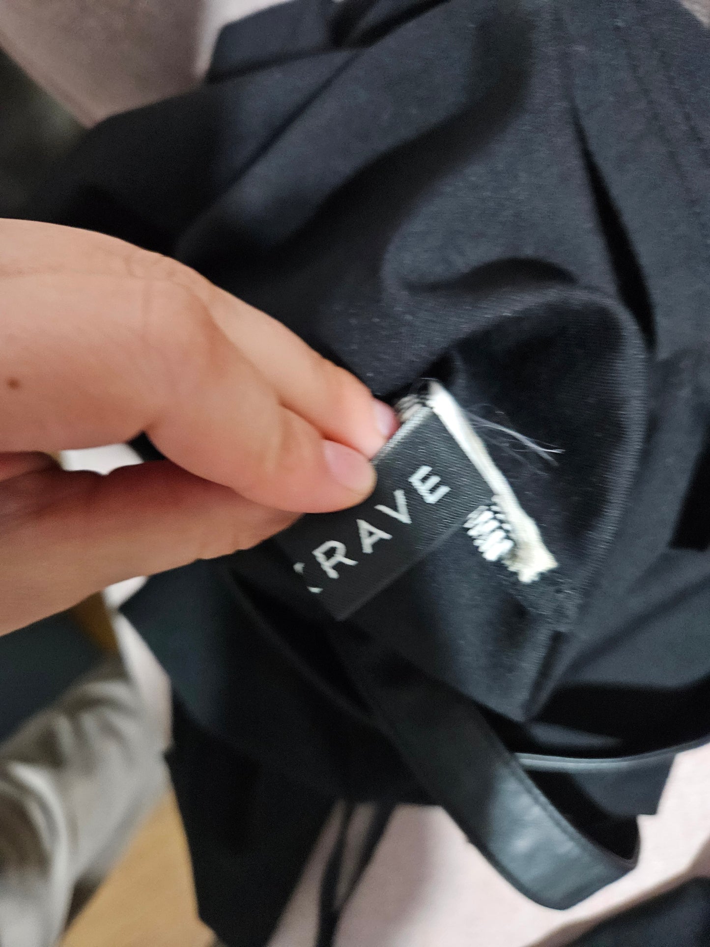 Haut empiècement similicuir Punk Rave