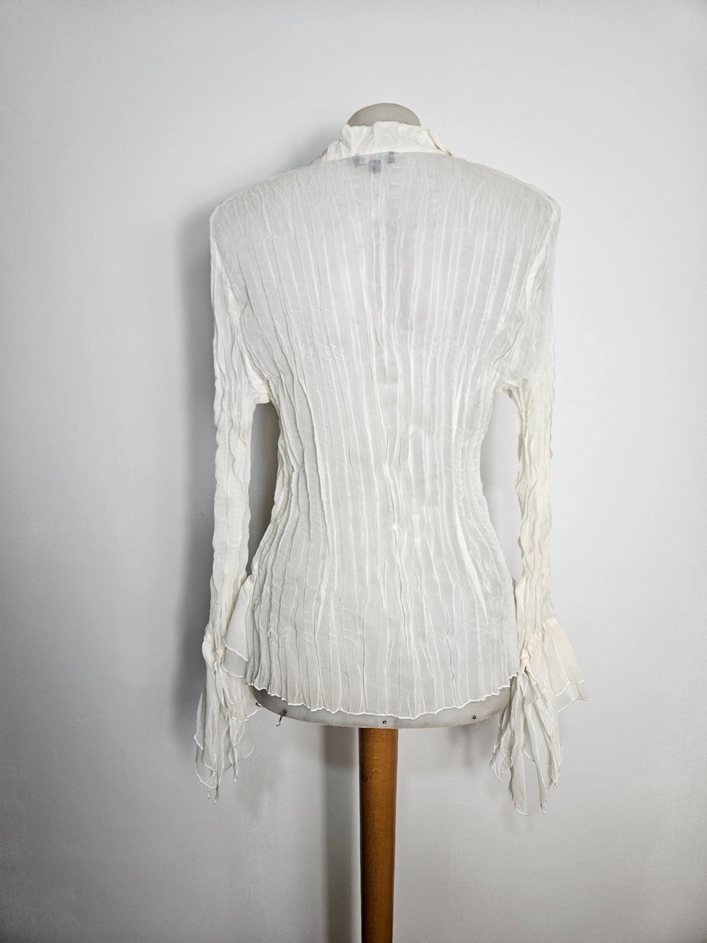 Chemisier en voile à volants