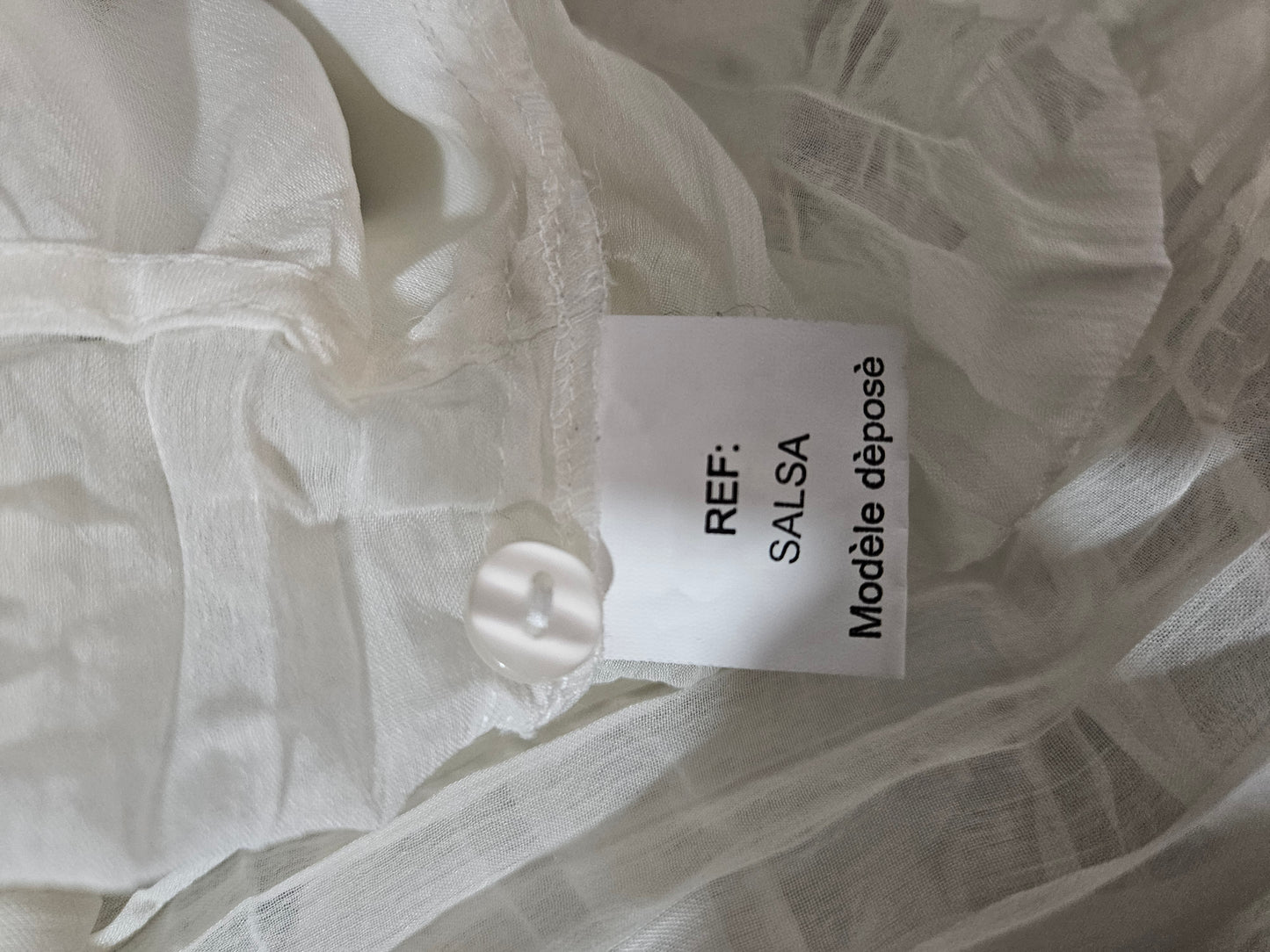 Chemisier en voile à volants