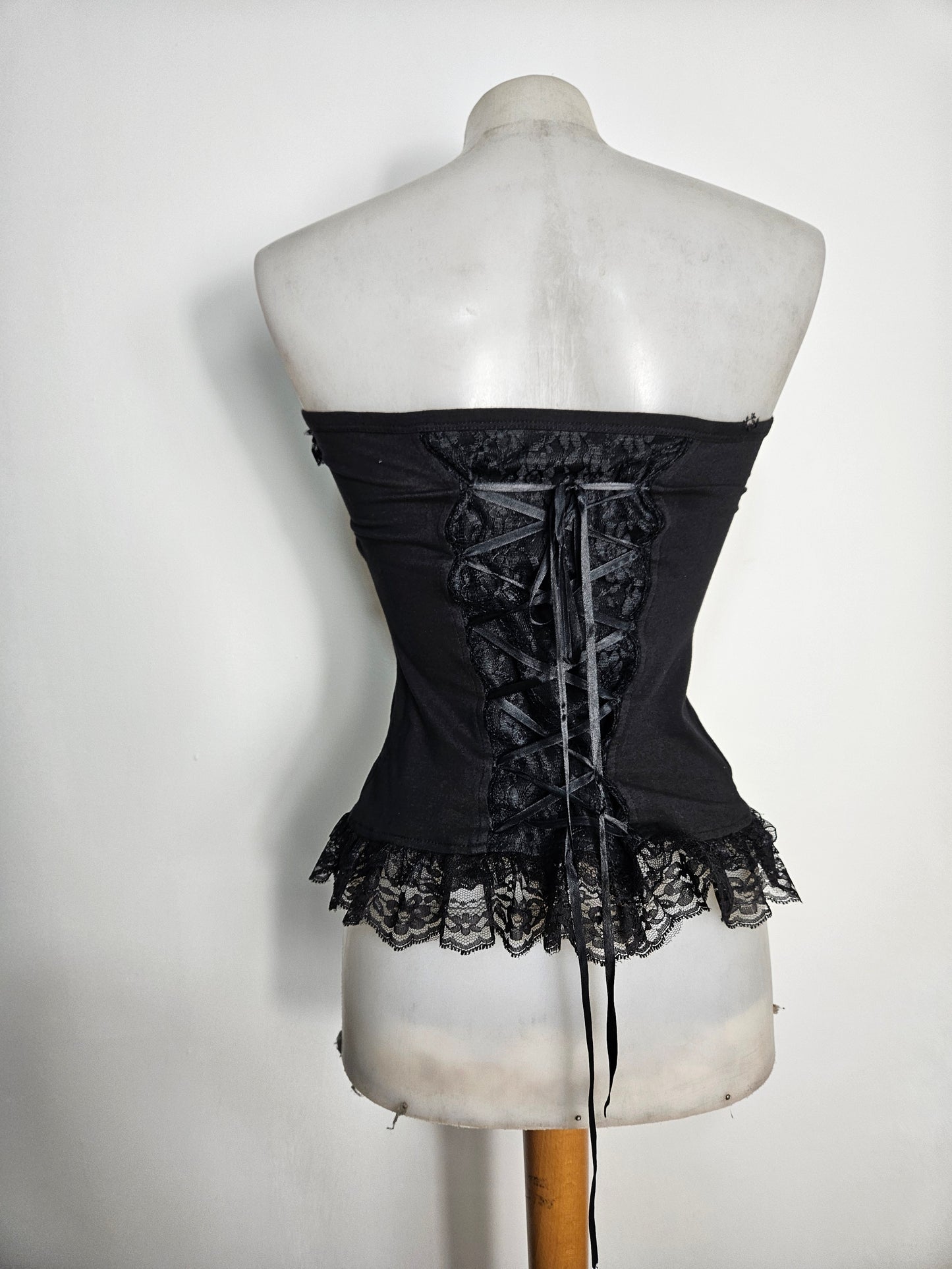 Bustier esprit corset noir