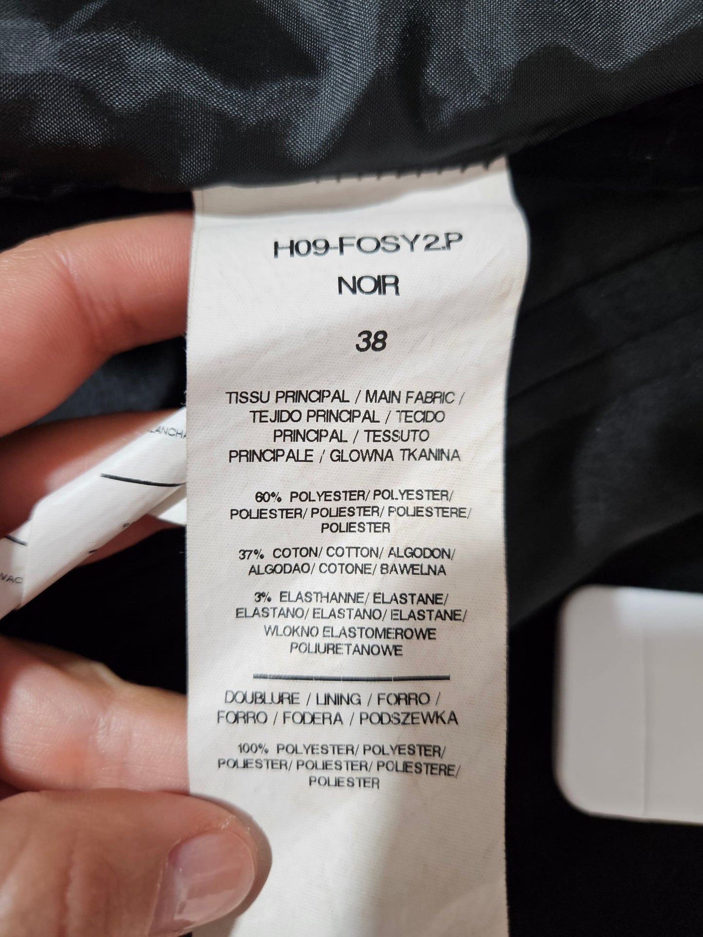 Bustier noir avec noeuds