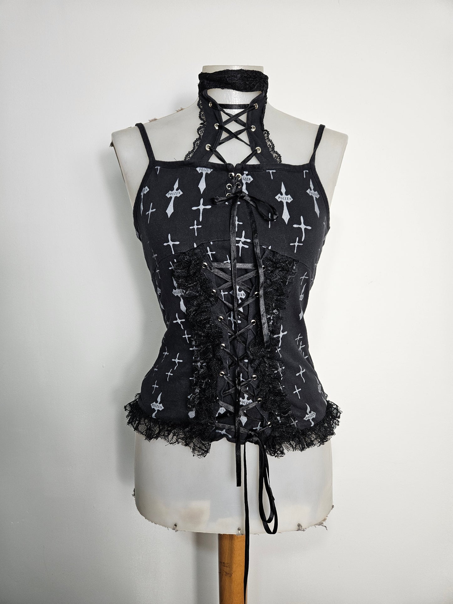 Haut motif croix Poizen Industries