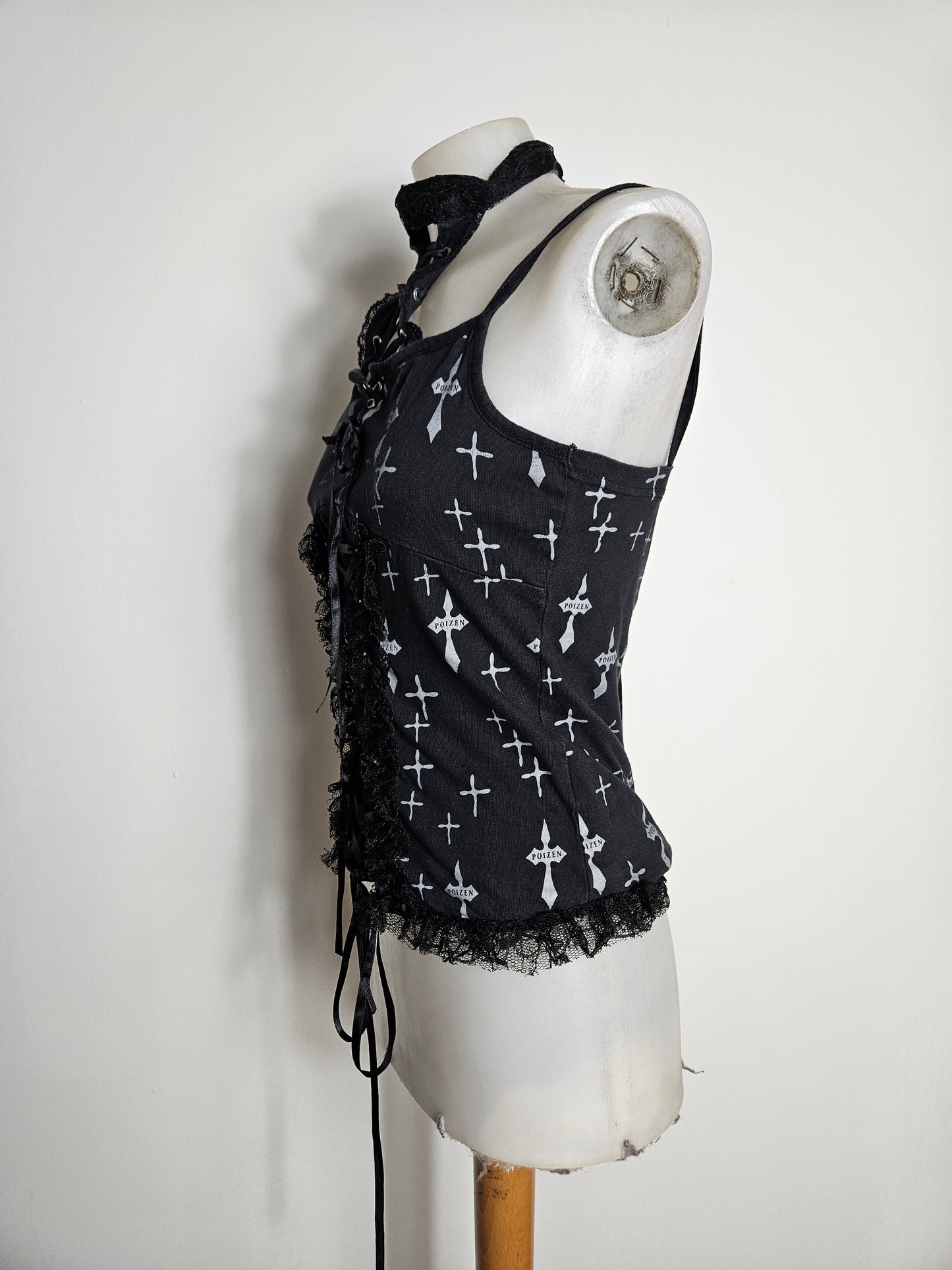 Haut motif croix Poizen Industries