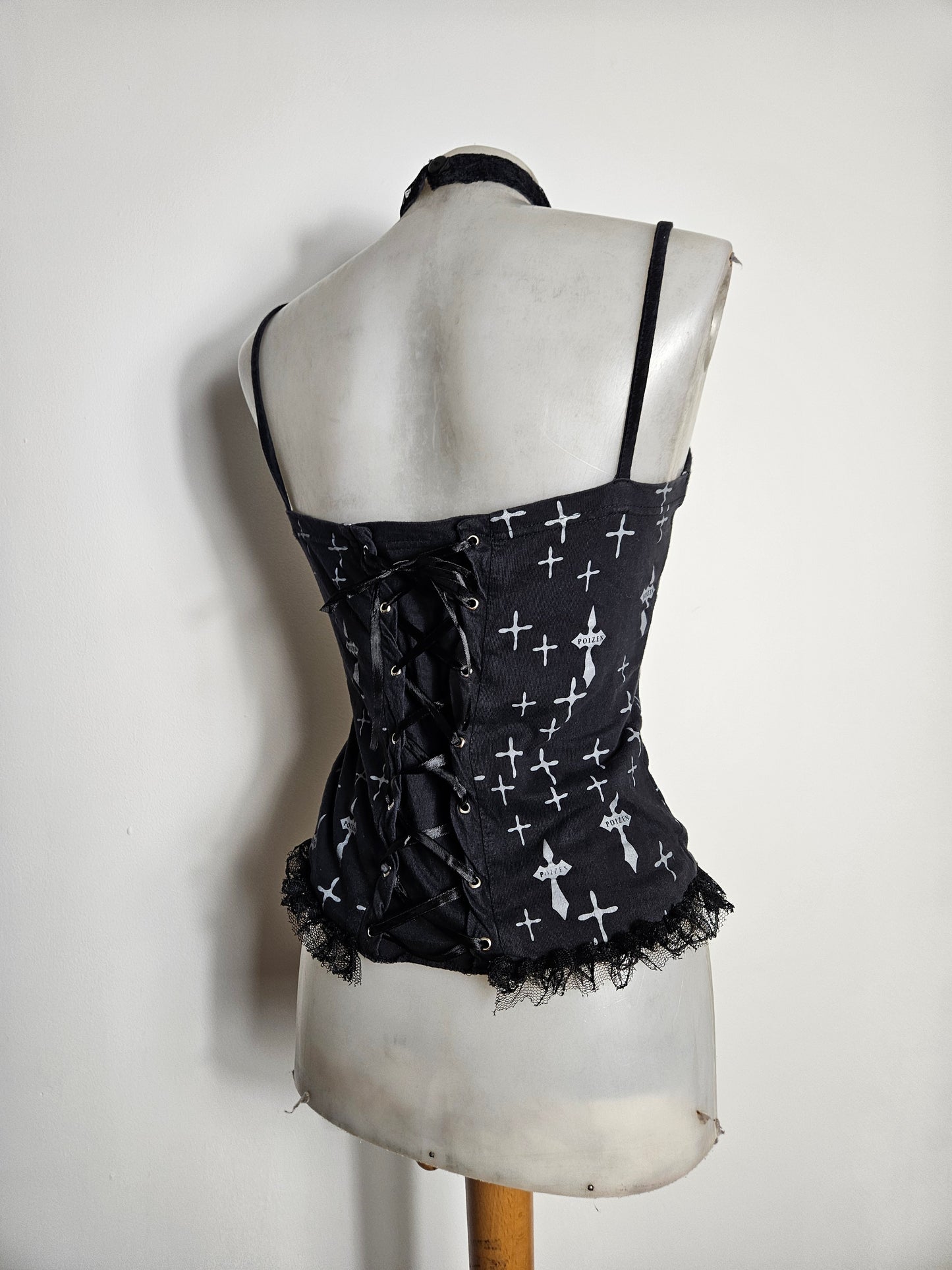 Haut motif croix Poizen Industries