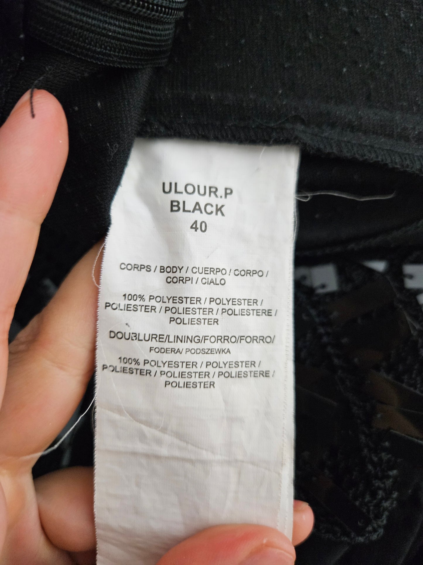 Bustier noir velours, dentelle et strass