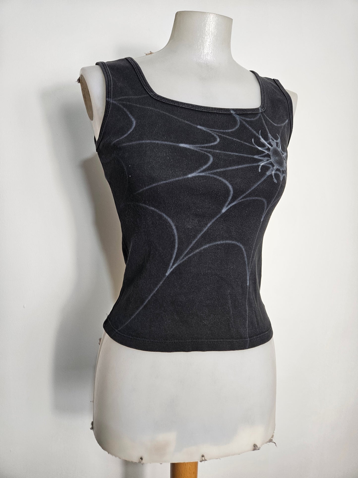 Haut motif toile d'araignée