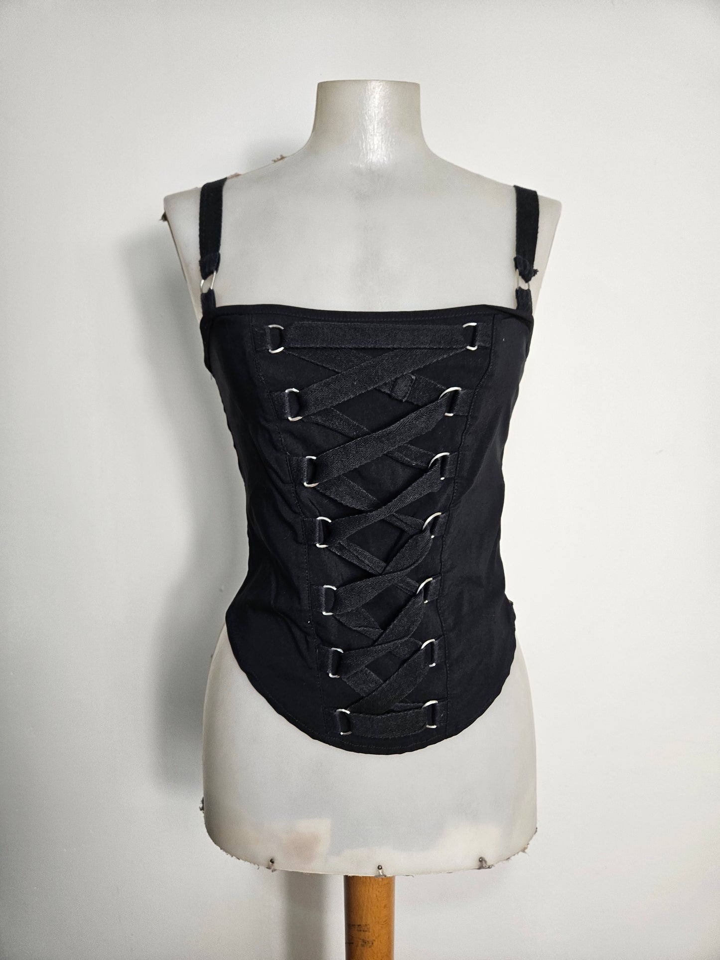 Haut esprit corset à laçage m