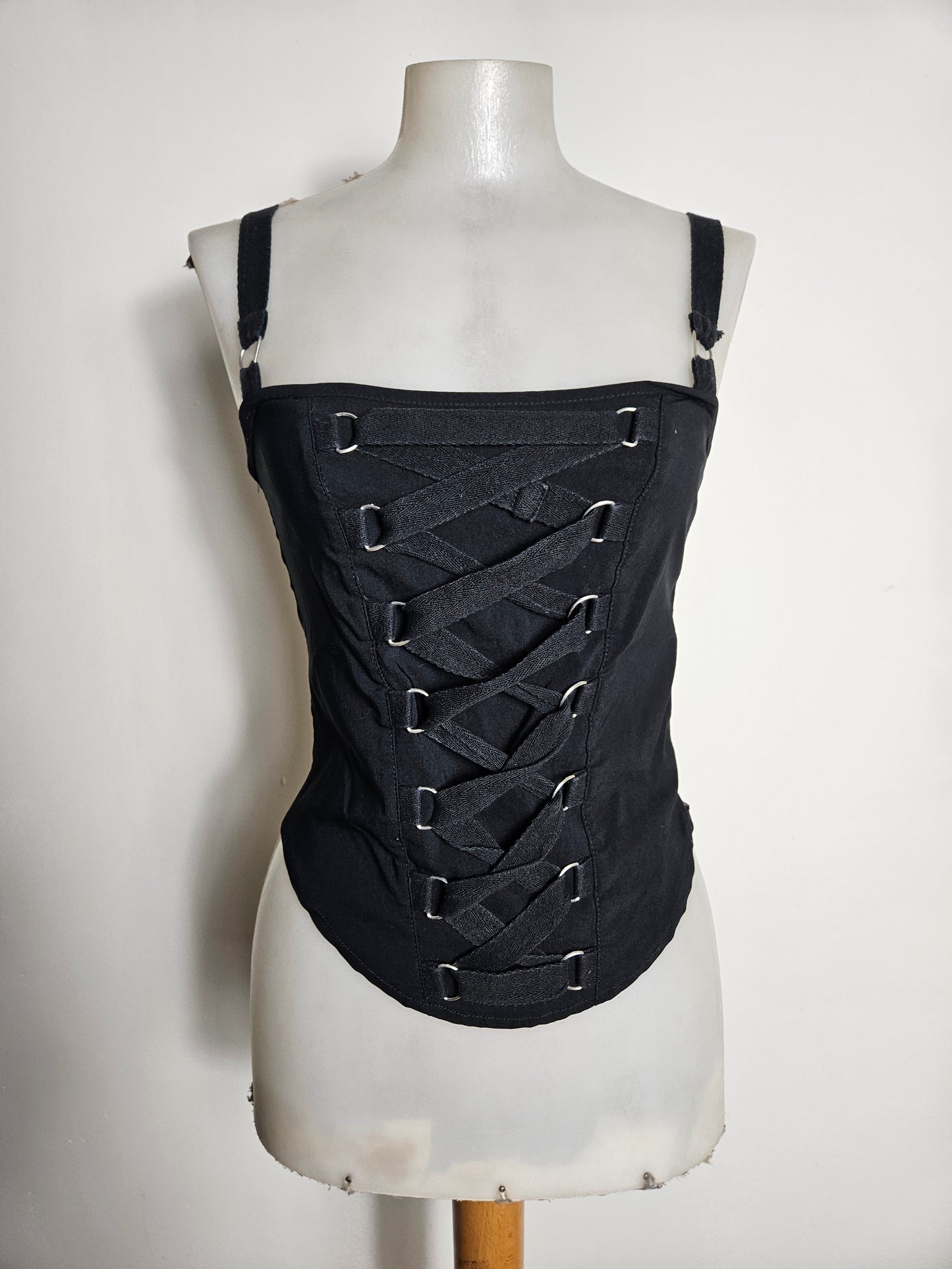 Haut esprit corset à laçage m