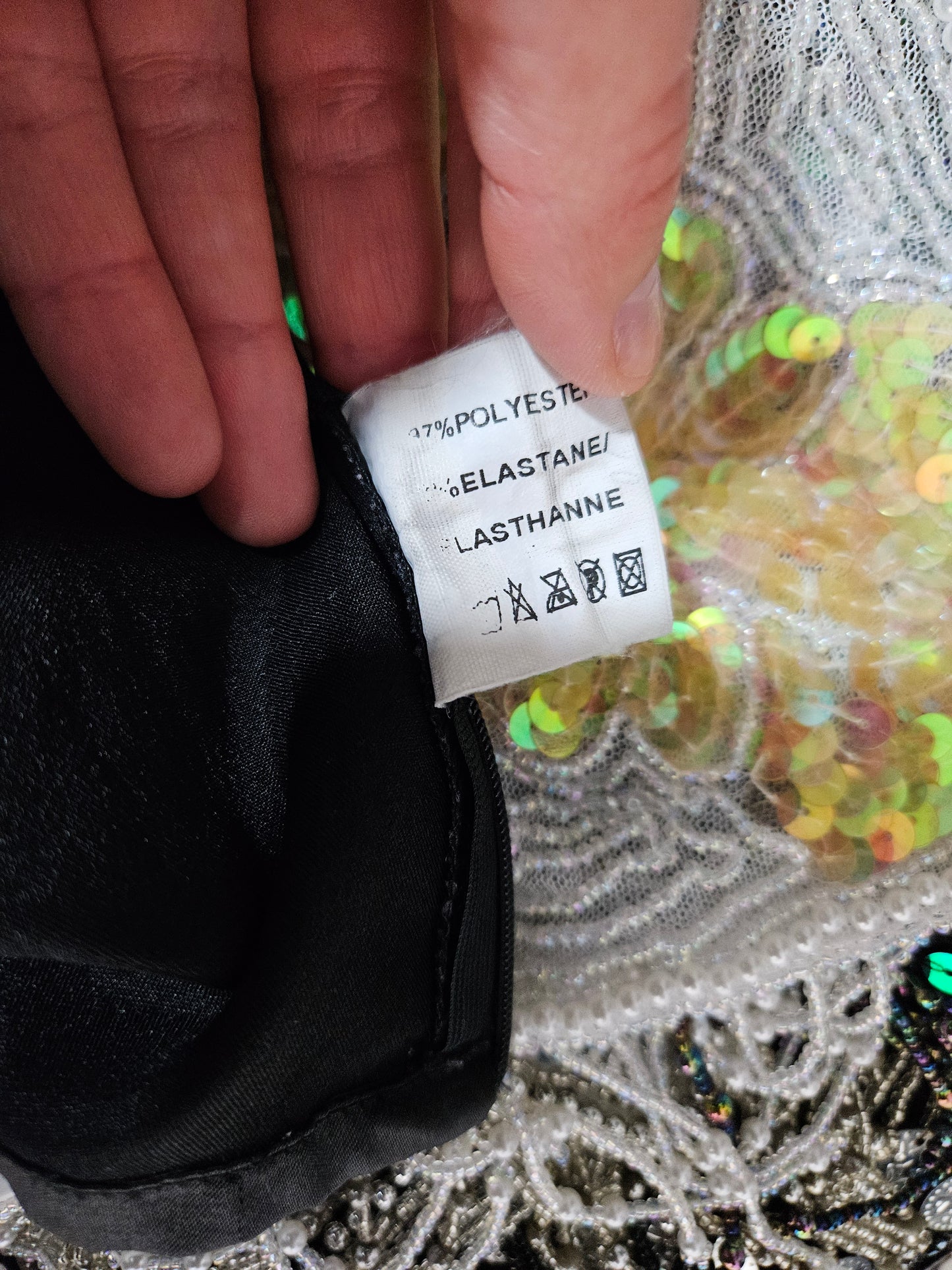 Haut esprit corset satiné noir