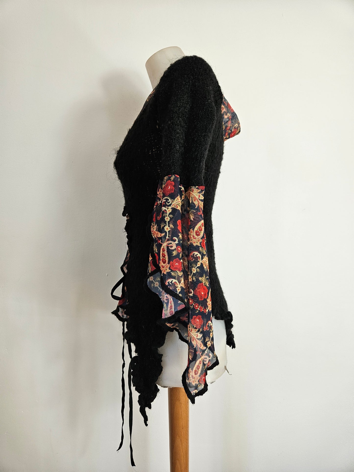 Pull Zone Bleue bi matière