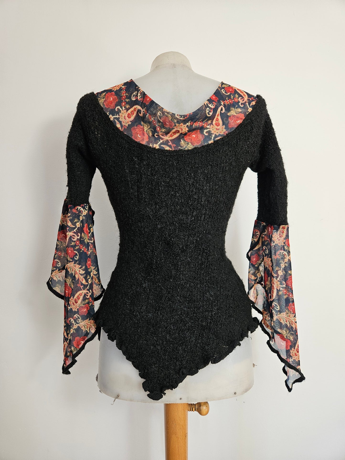 Pull Zone Bleue bi matière