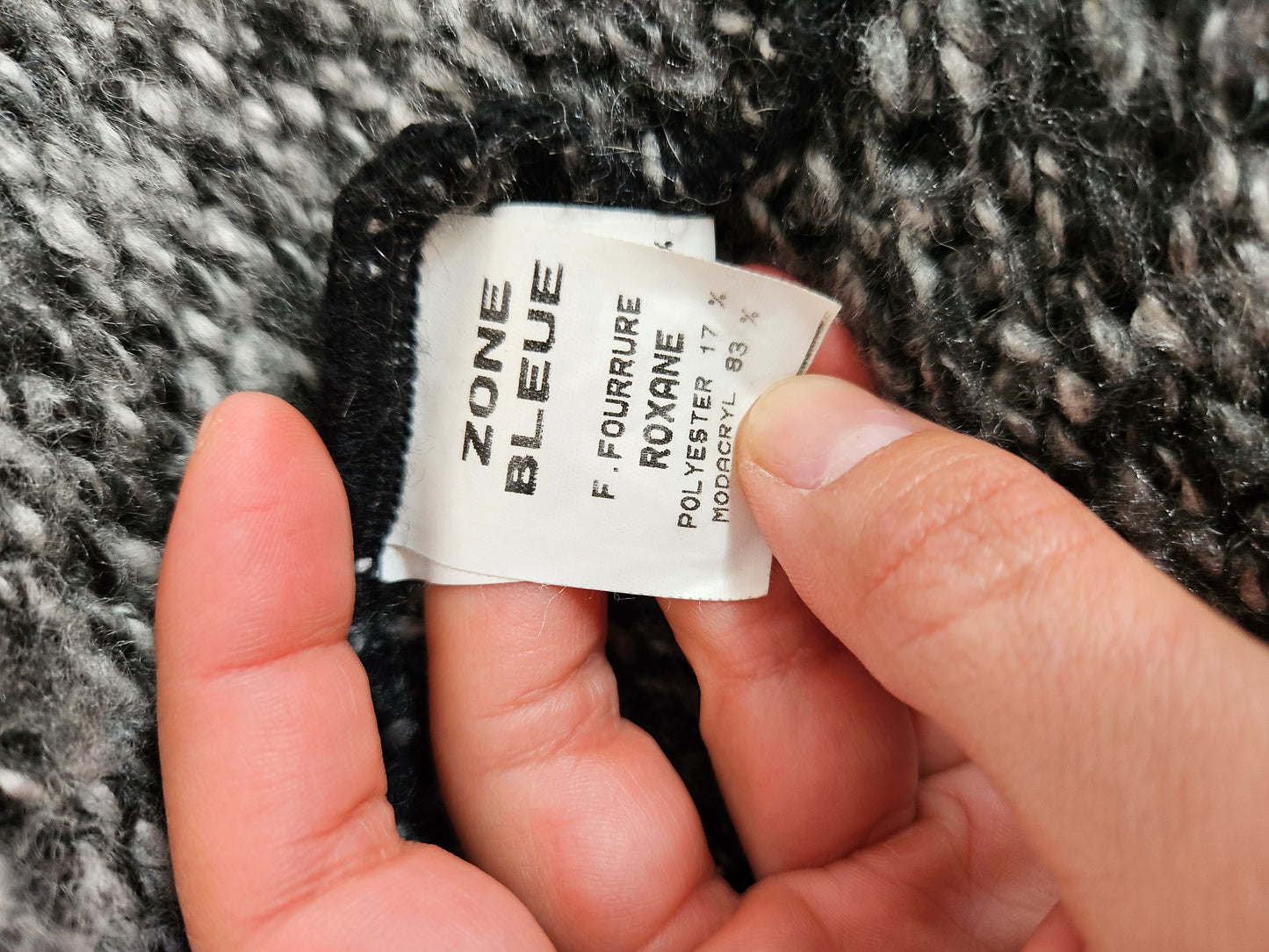 Pull Zone bleue en tricot