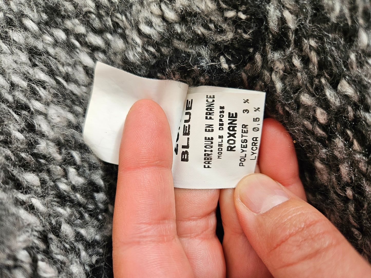 Pull Zone bleue en tricot