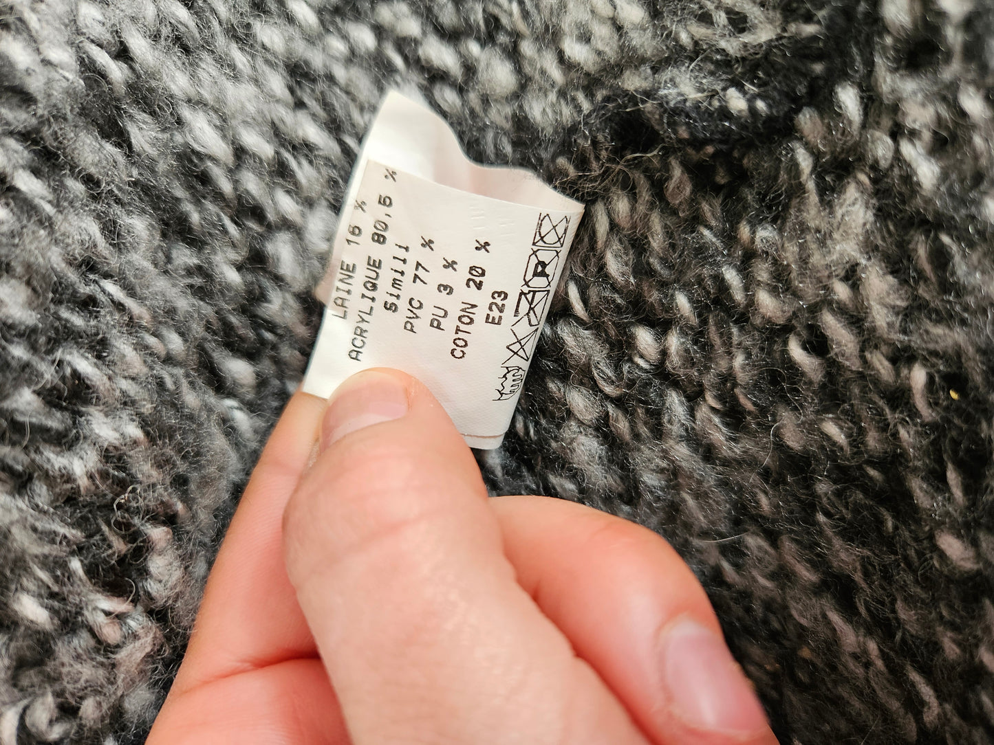 Pull Zone bleue en tricot