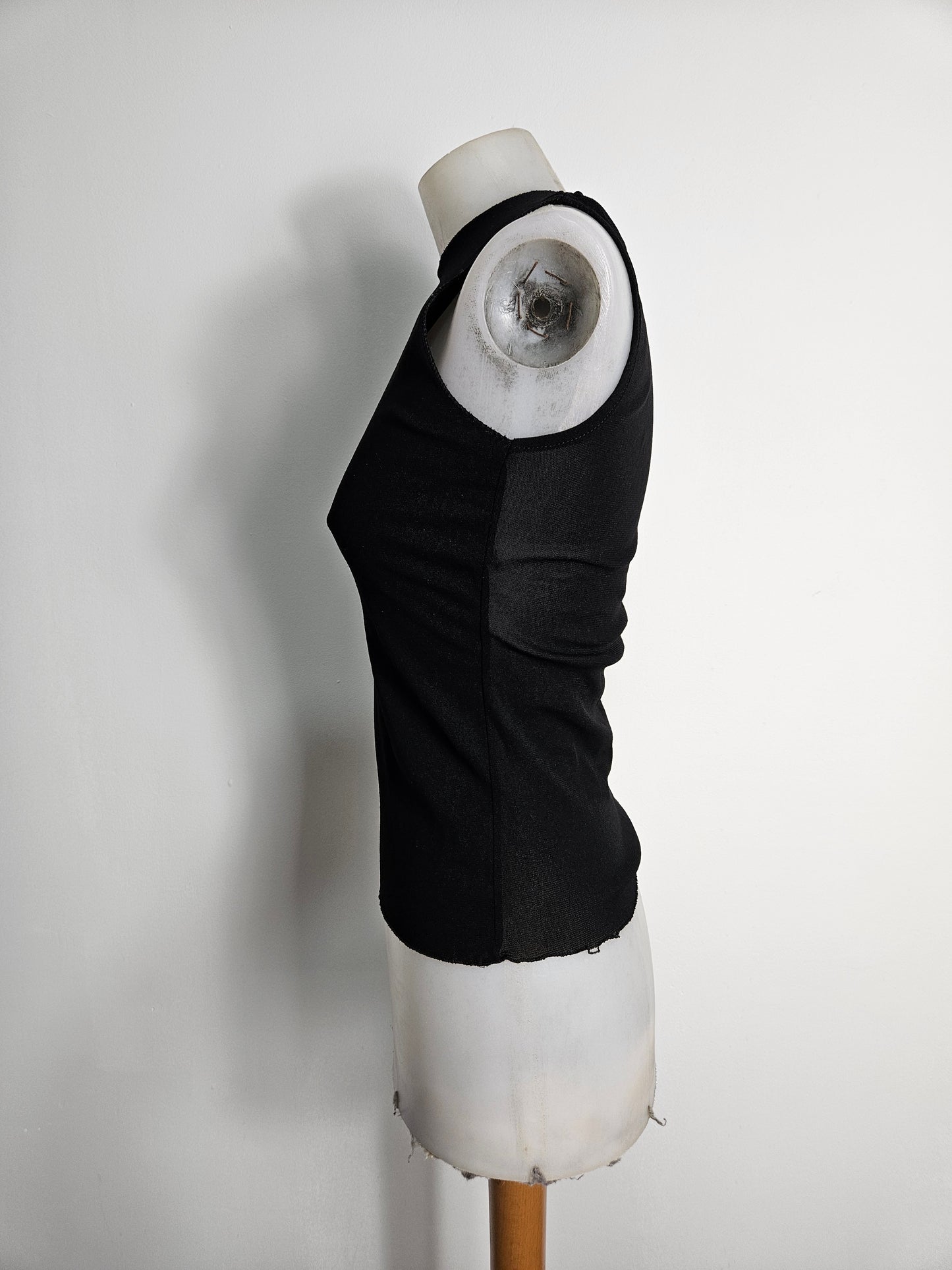 Haut en mesh motif coeur