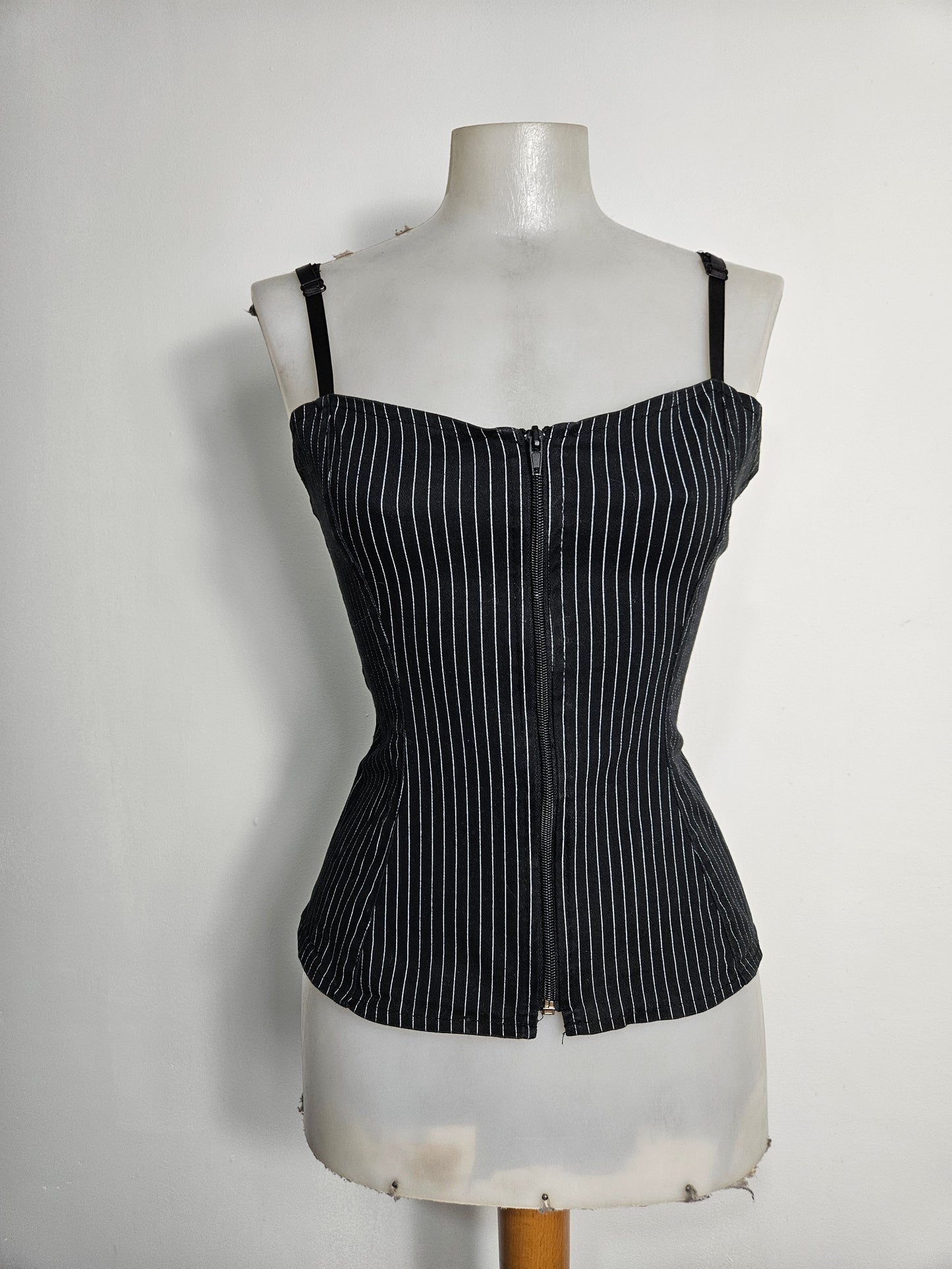 Haut esprit corset rayé