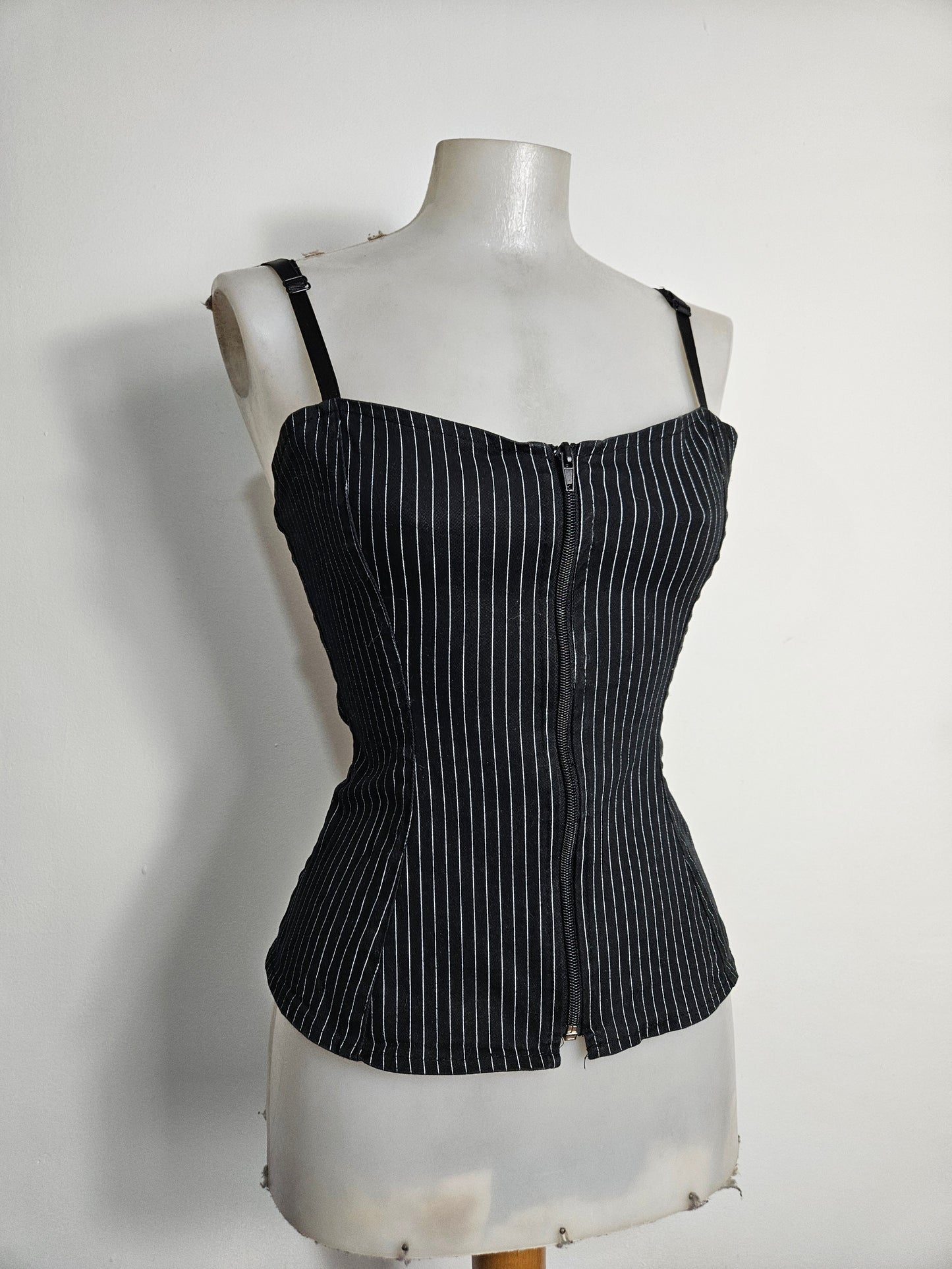 Haut esprit corset rayé