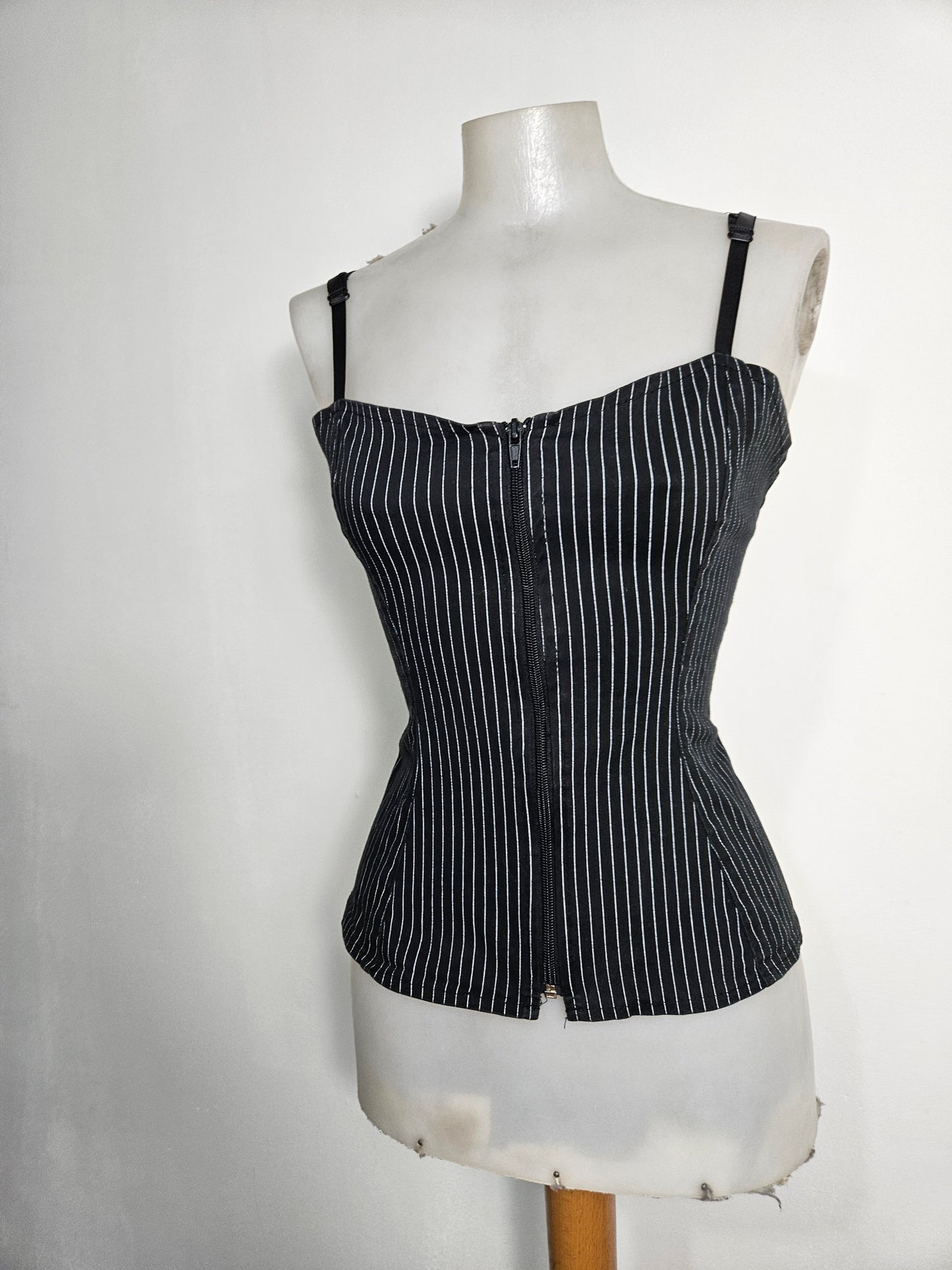 Haut esprit corset rayé