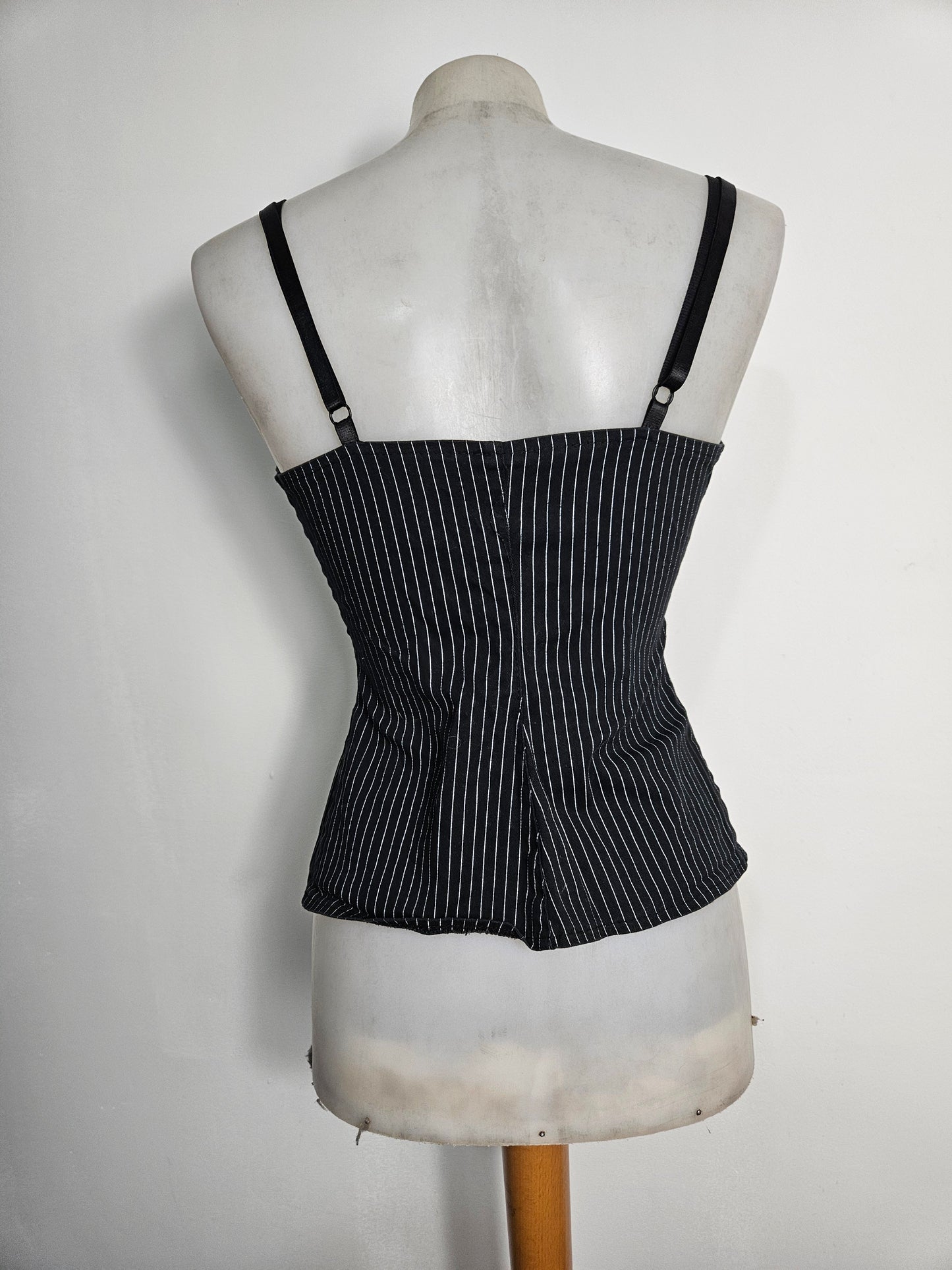 Haut esprit corset rayé