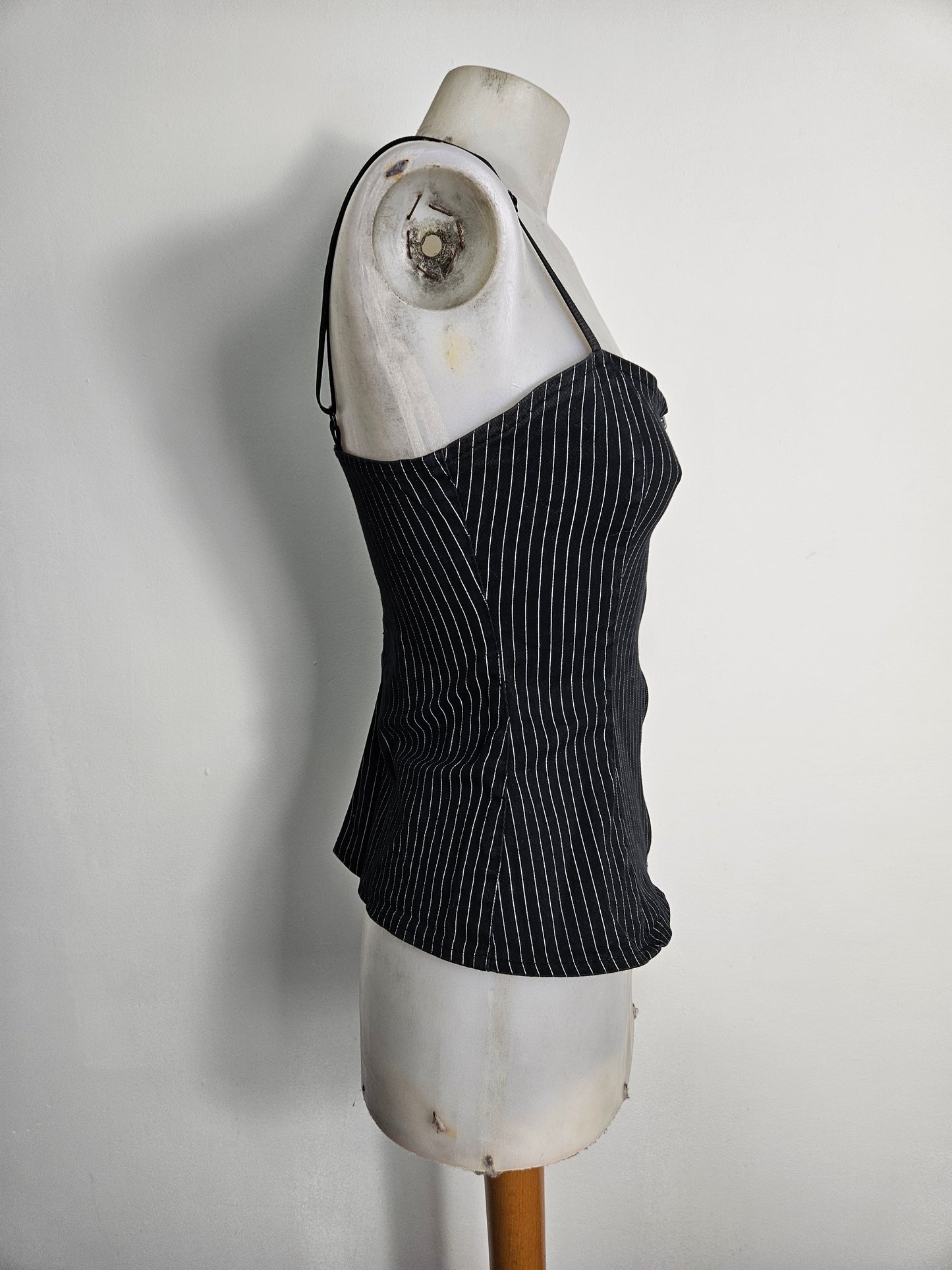 Haut esprit corset rayé