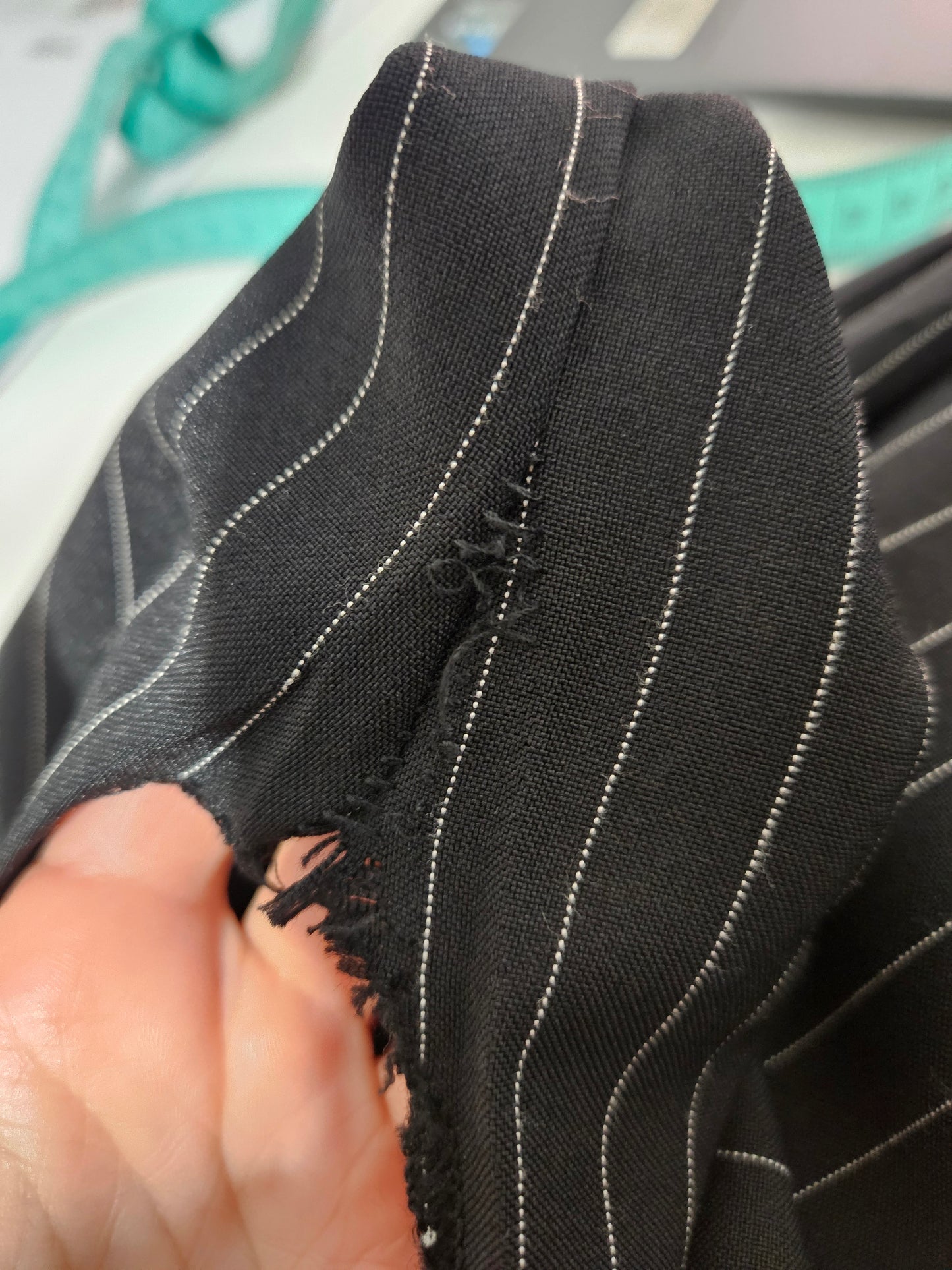 Jupe rayé à patch et sangles