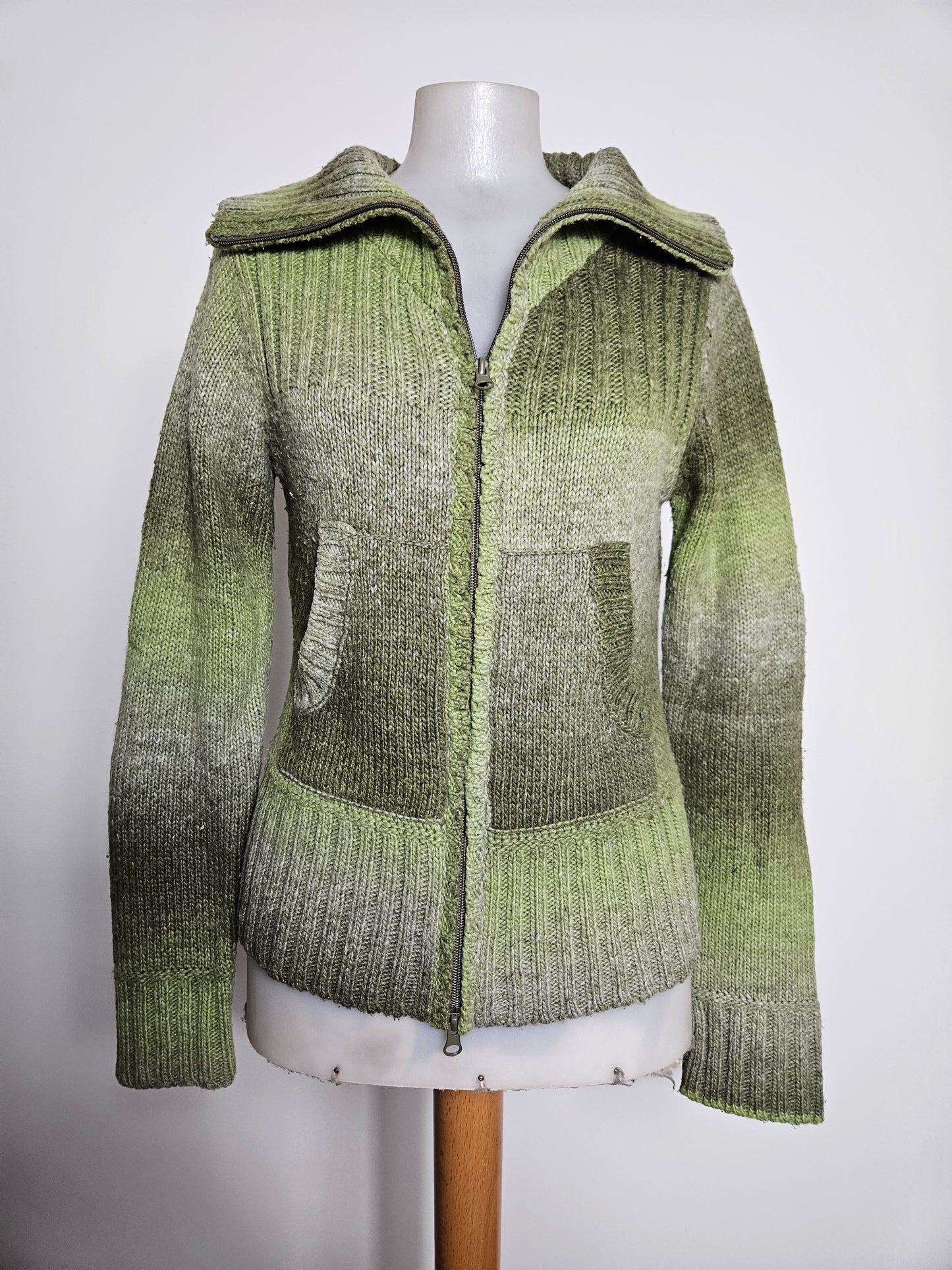 Cardigan Tie and Dye vert