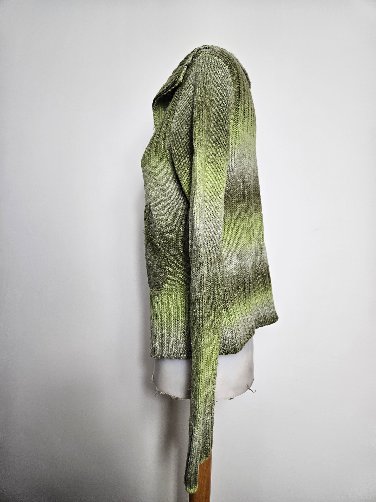 Cardigan Tie and Dye vert