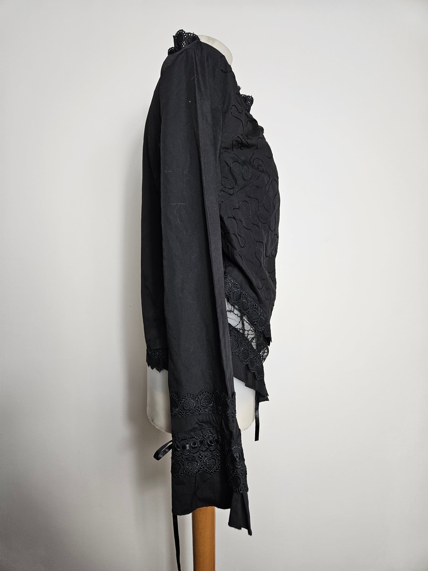 Chemisier cache coeur noir