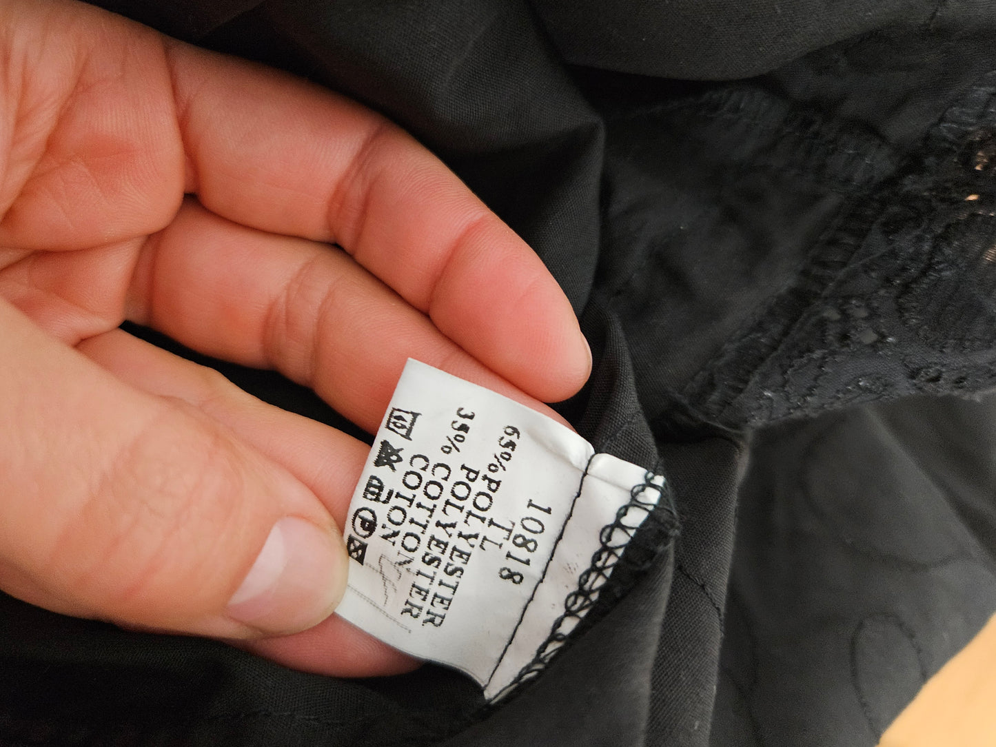 Chemisier cache coeur noir