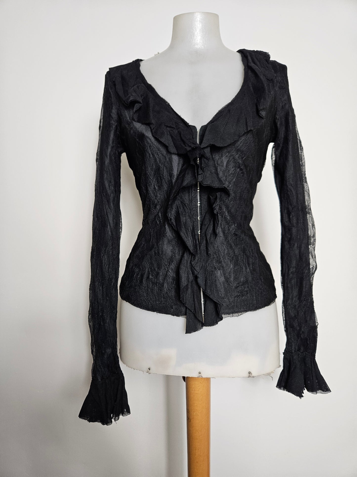 Chemisier en dentelle noire