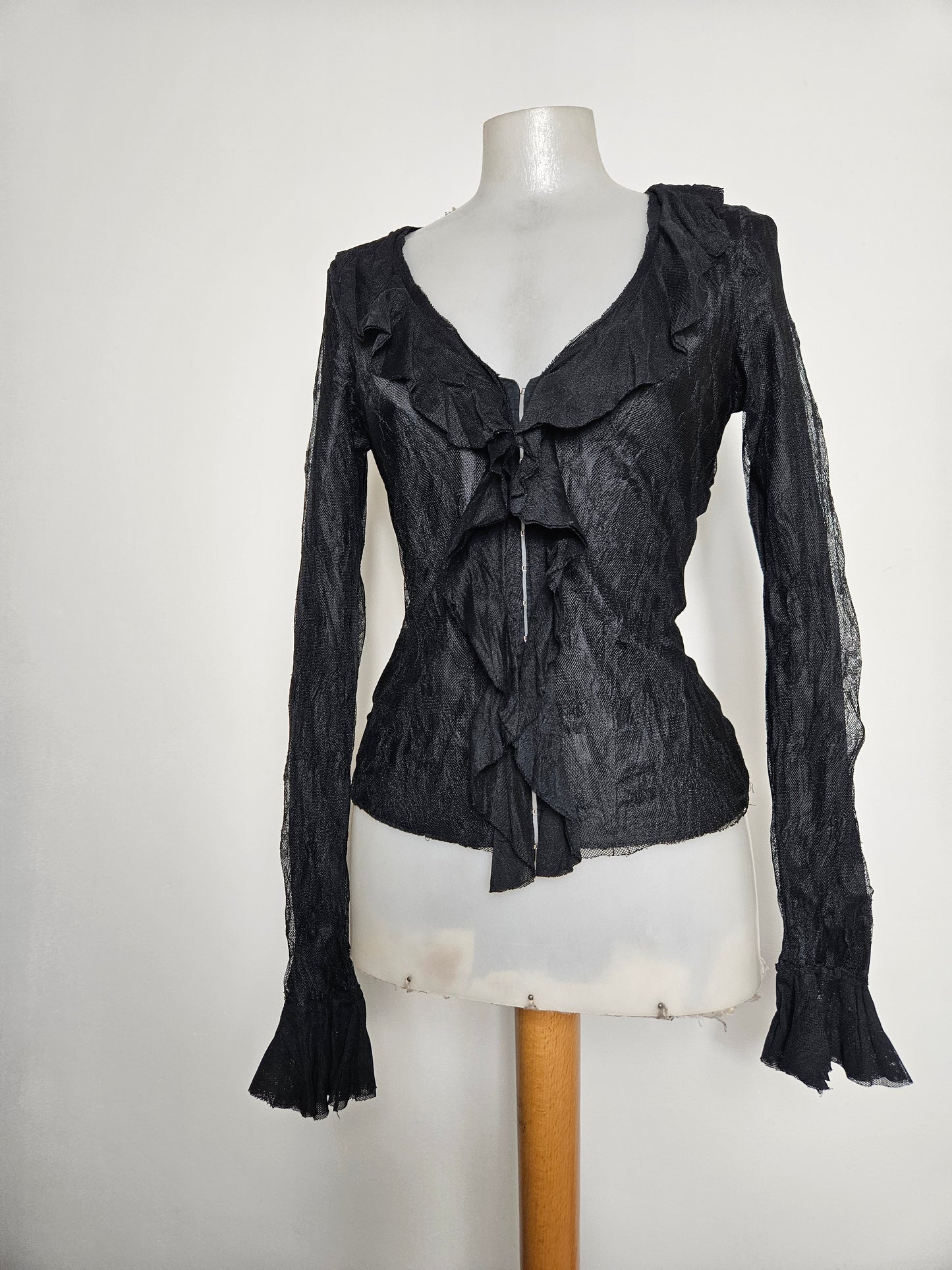 Chemisier en dentelle noire