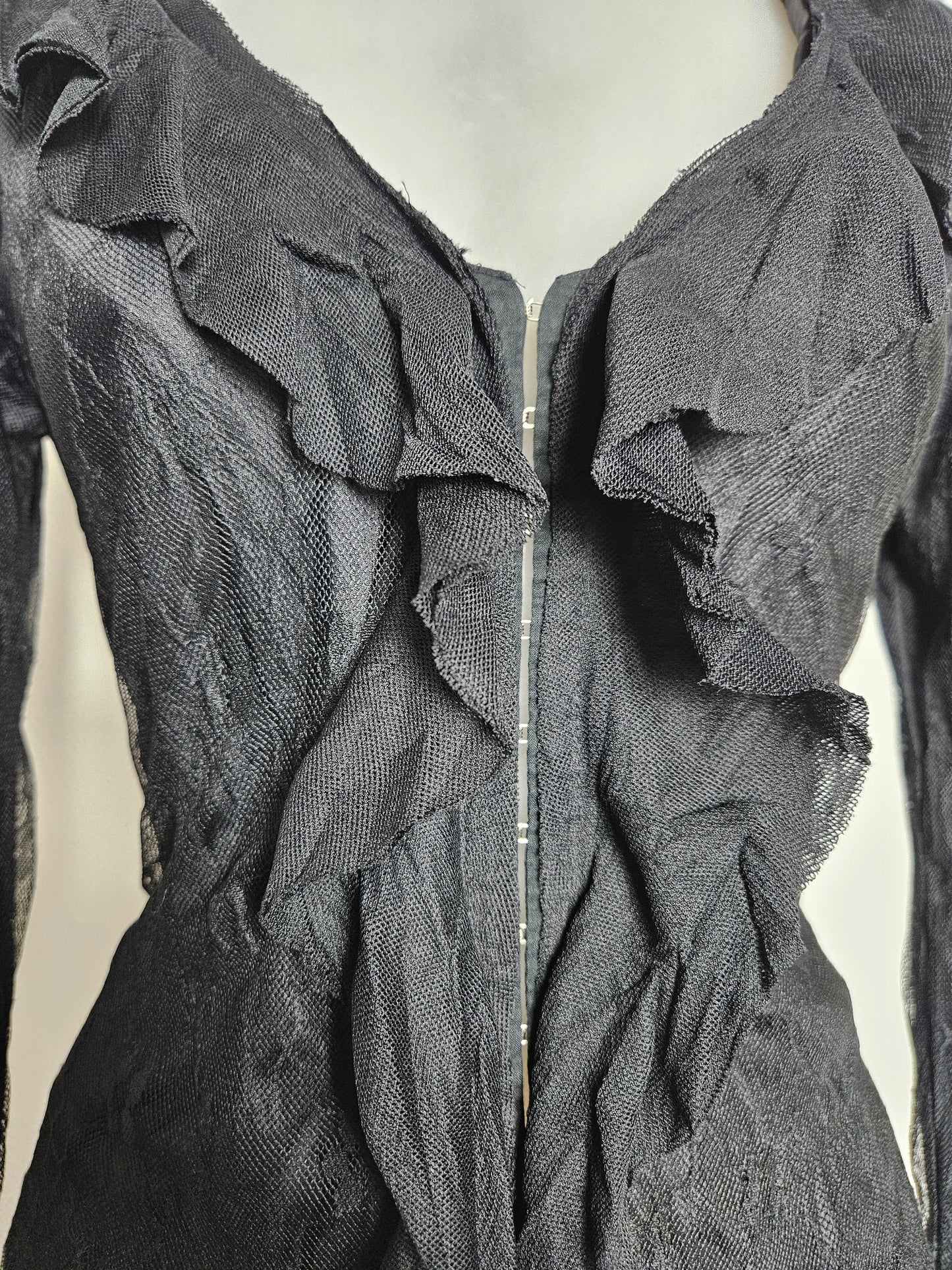 Chemisier en dentelle noire