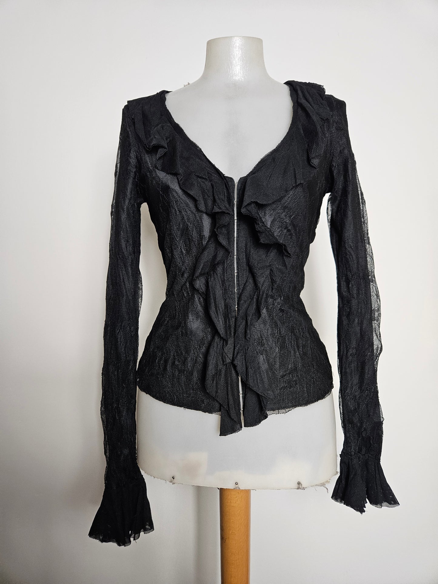 Chemisier en dentelle noire