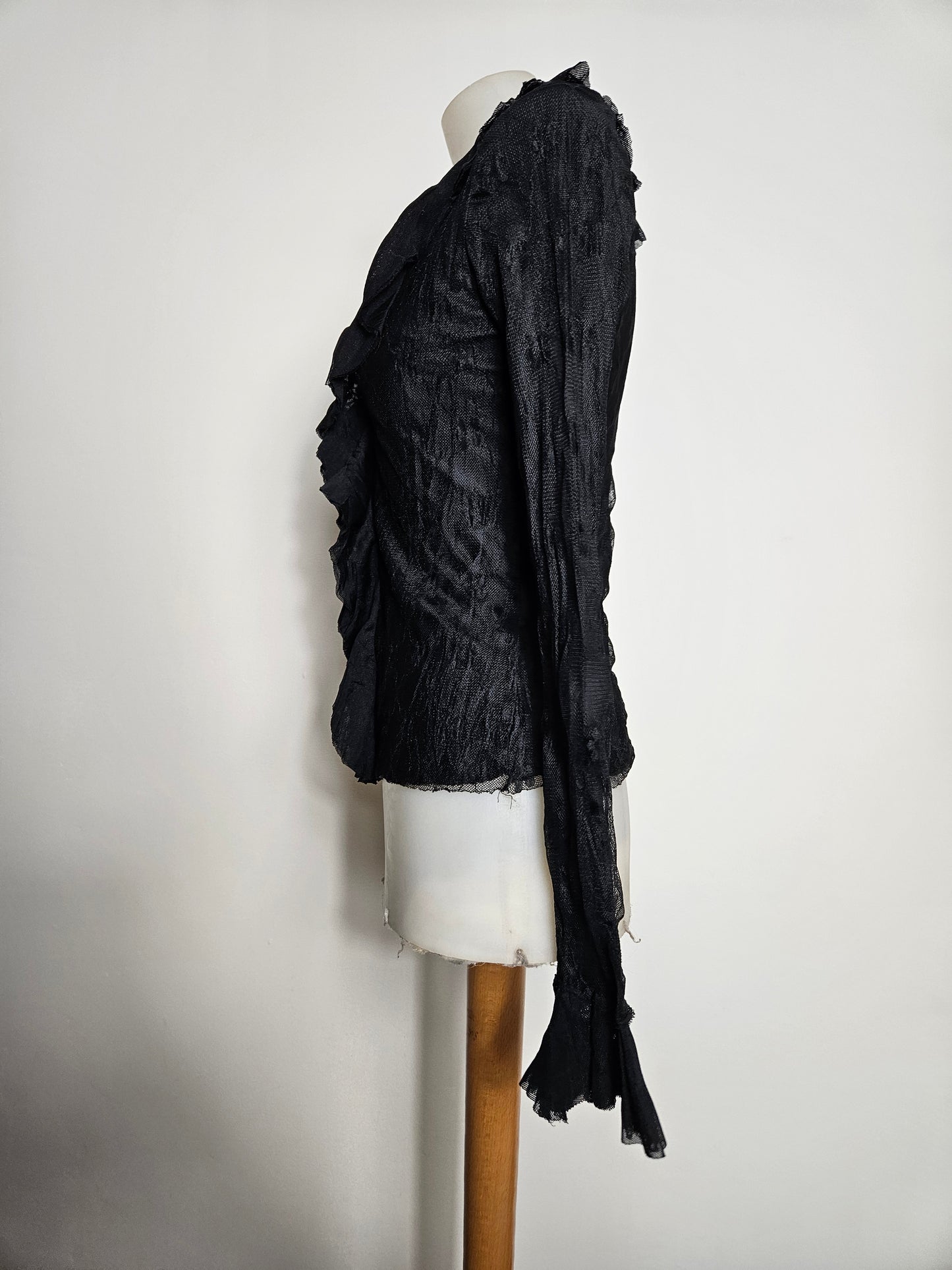 Chemisier en dentelle noire